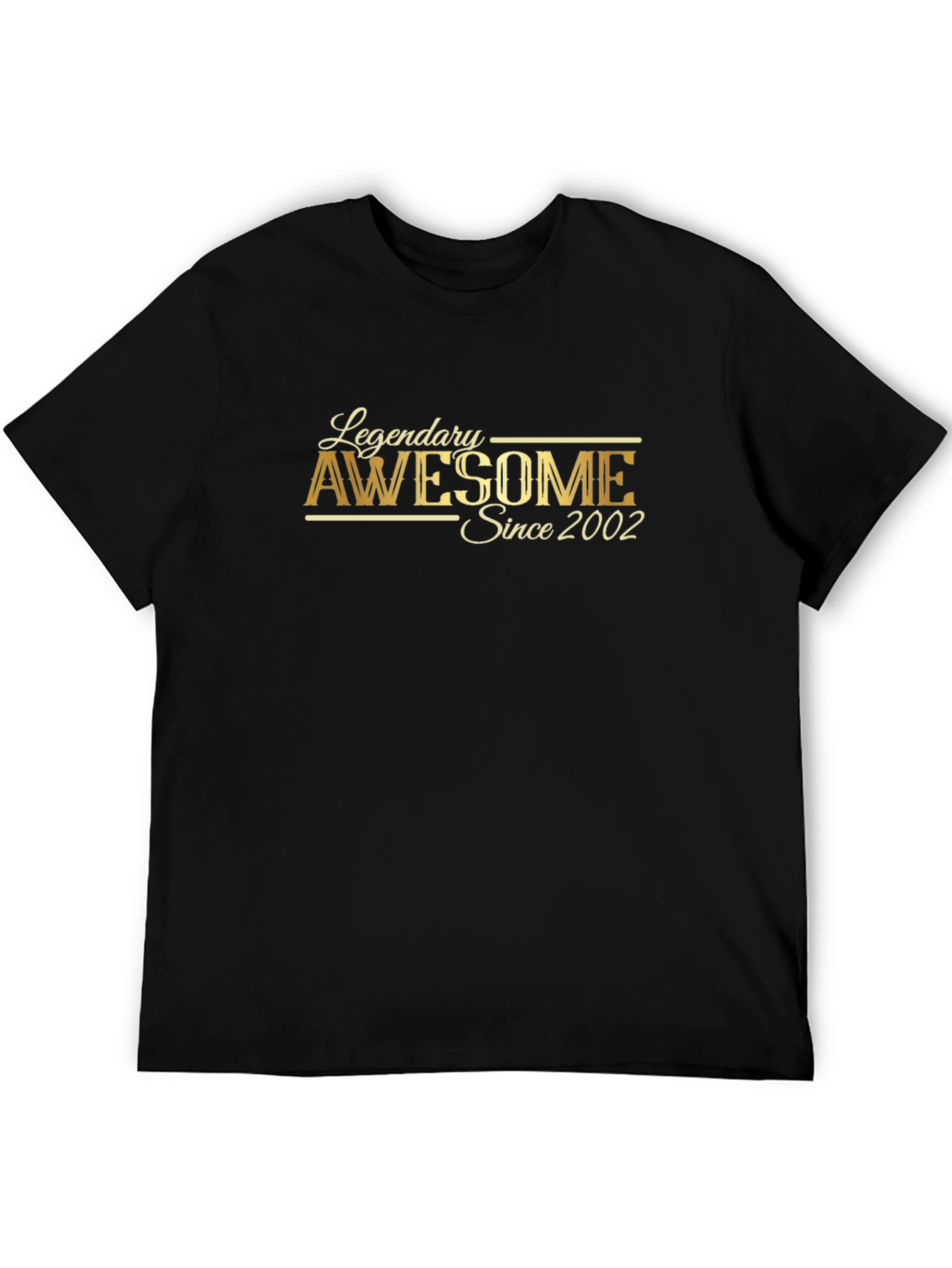 Legendary Awesome Since 2002 Black T-Shirt