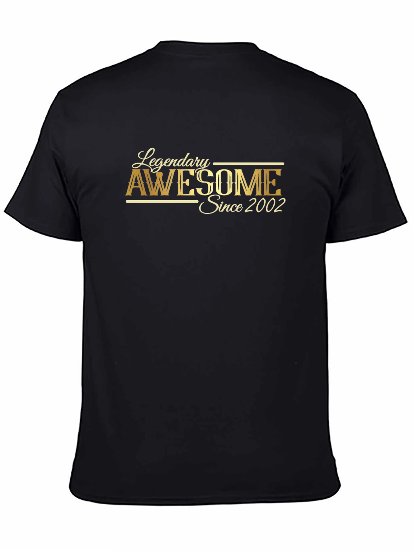 Legendary Awesome Since 2002 Black T-Shirt