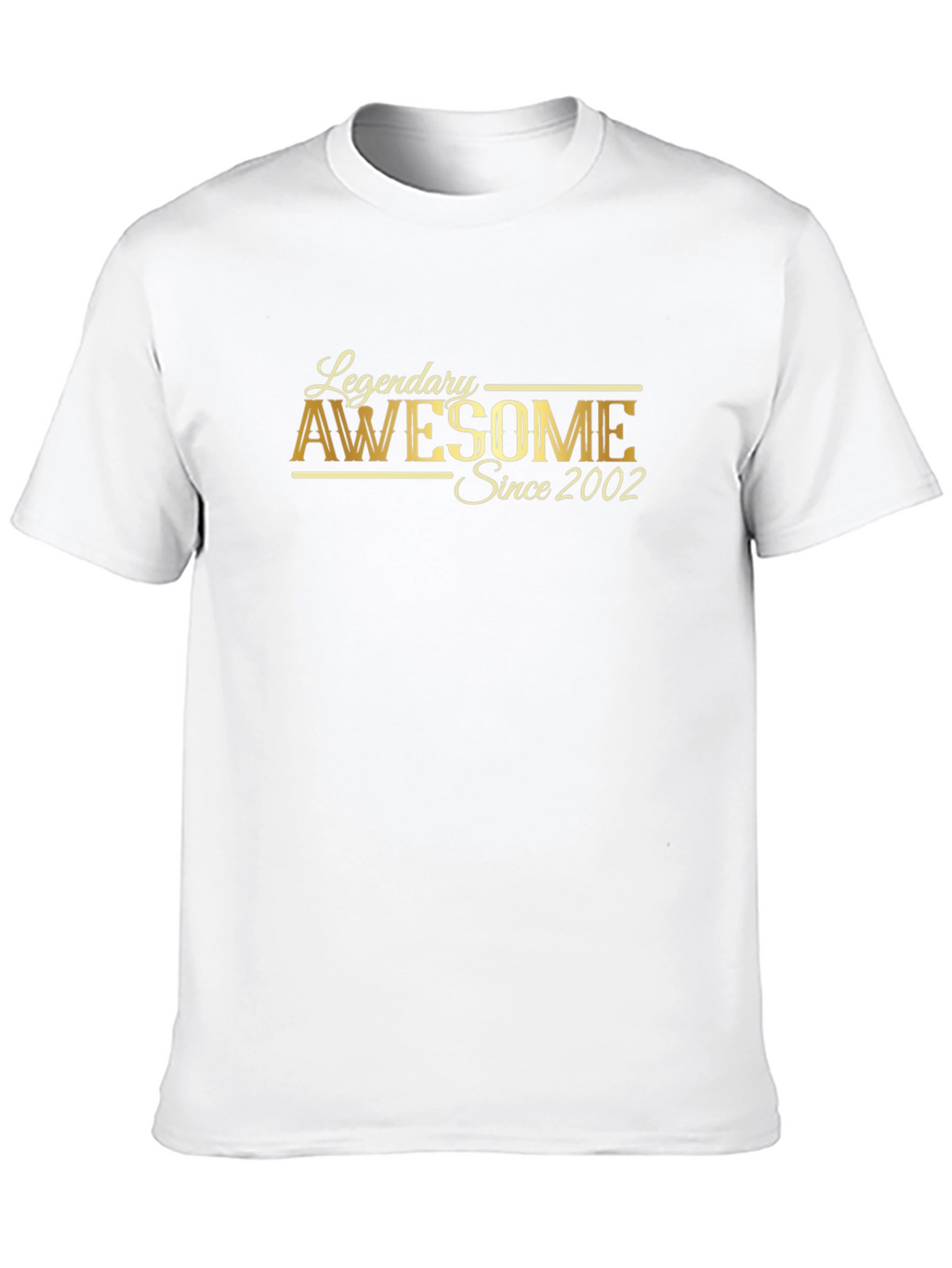 Legendary Awesome Since 2002 Black T-Shirt