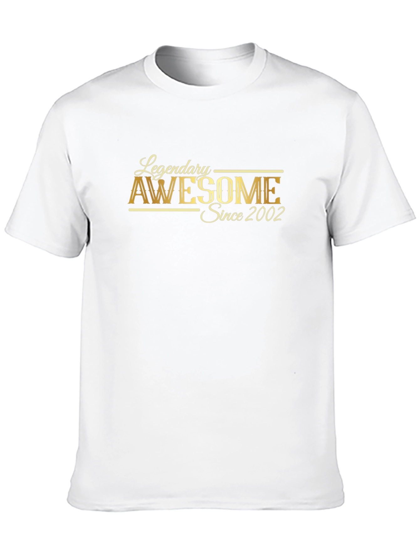 Legendary Awesome Since 2002 Black T-Shirt
