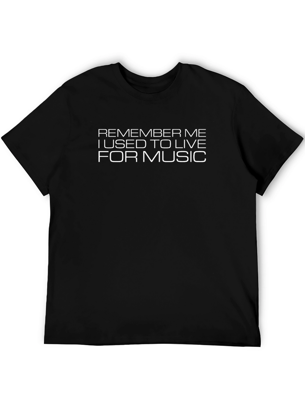 Remember Me Music T-Shirt - Black