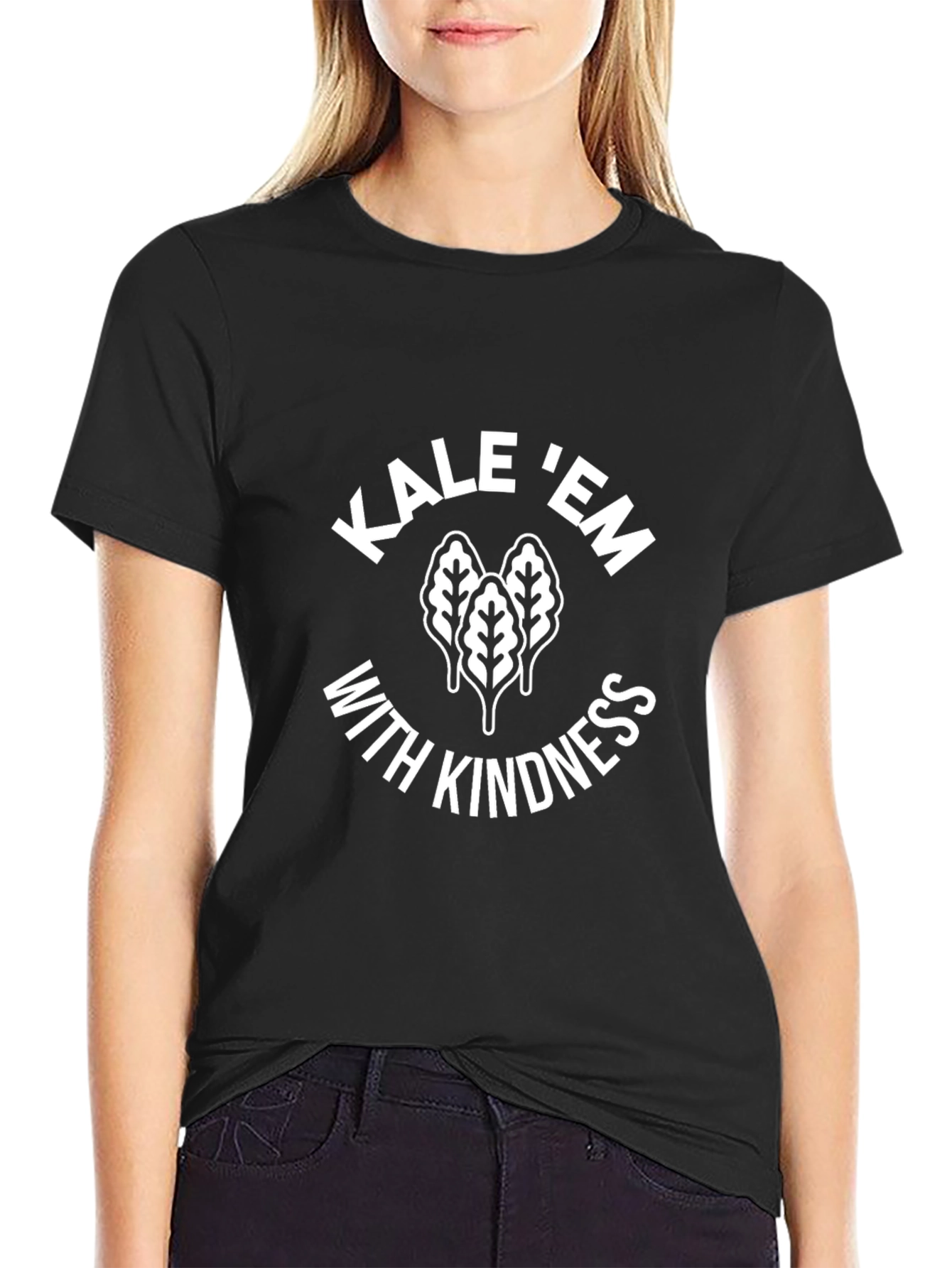 Kale Em With Kindness Graphic T-Shirt