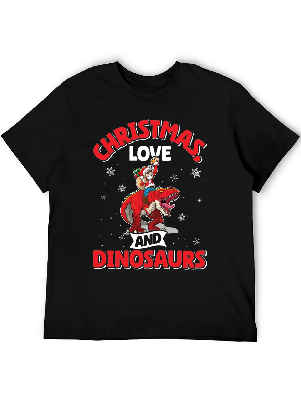 Christmas Love and Dinosaurs T-Shirt