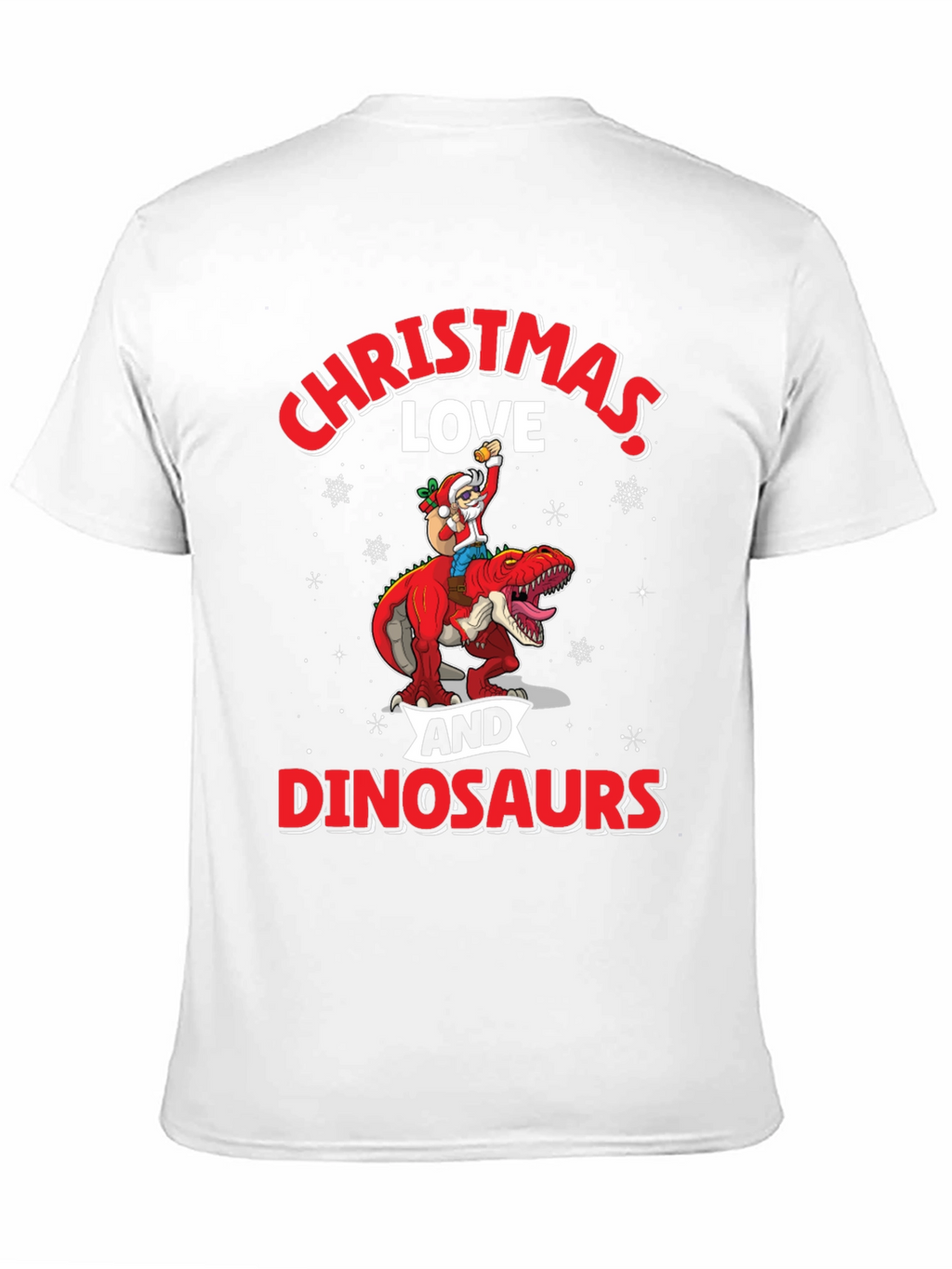 Christmas Love and Dinosaurs T-Shirt