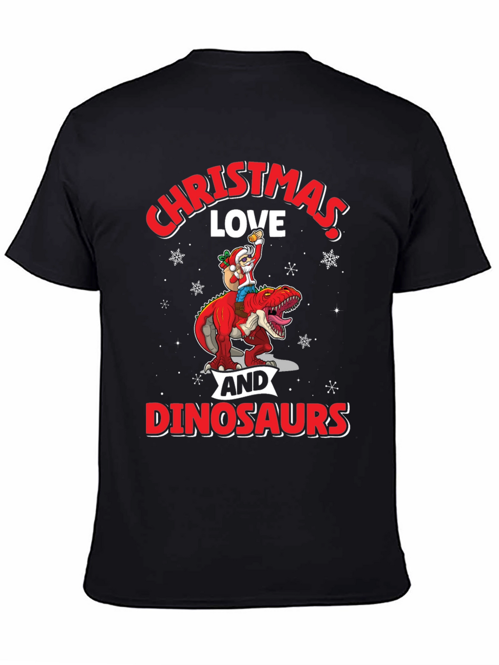 Christmas Love and Dinosaurs T-Shirt