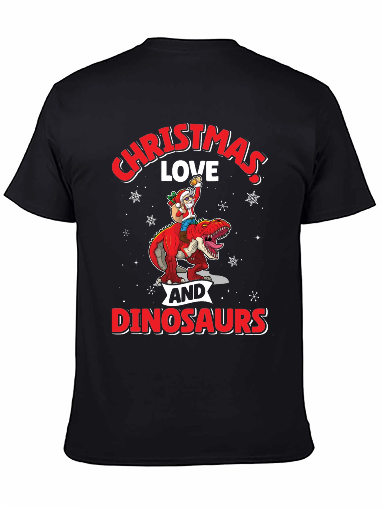 Christmas Love and Dinosaurs T-Shirt