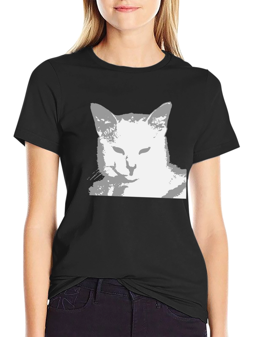Cool Cat Graphic Tee - Black Unisex Shirt