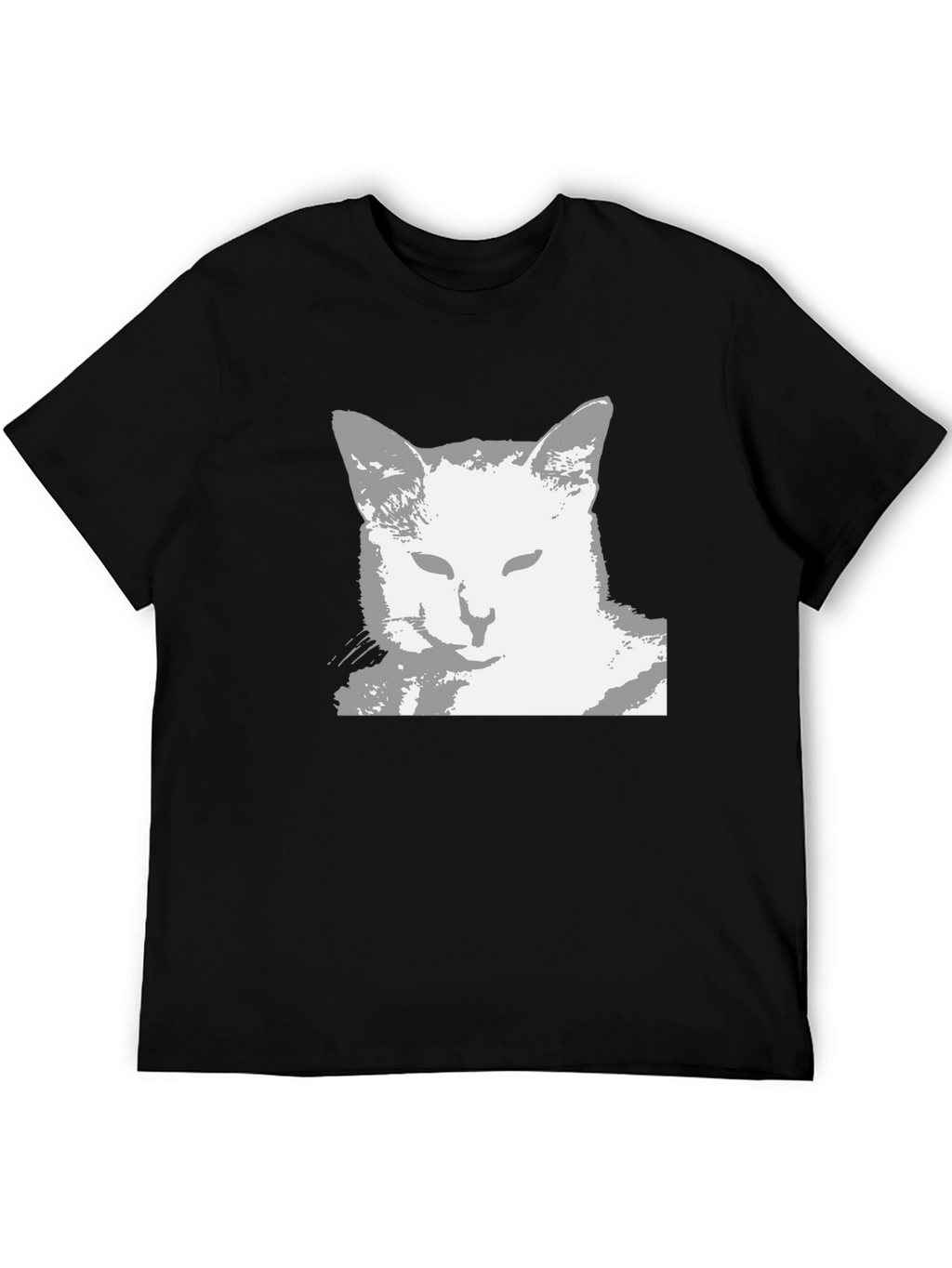 Cool Cat Graphic Tee - Black Unisex Shirt