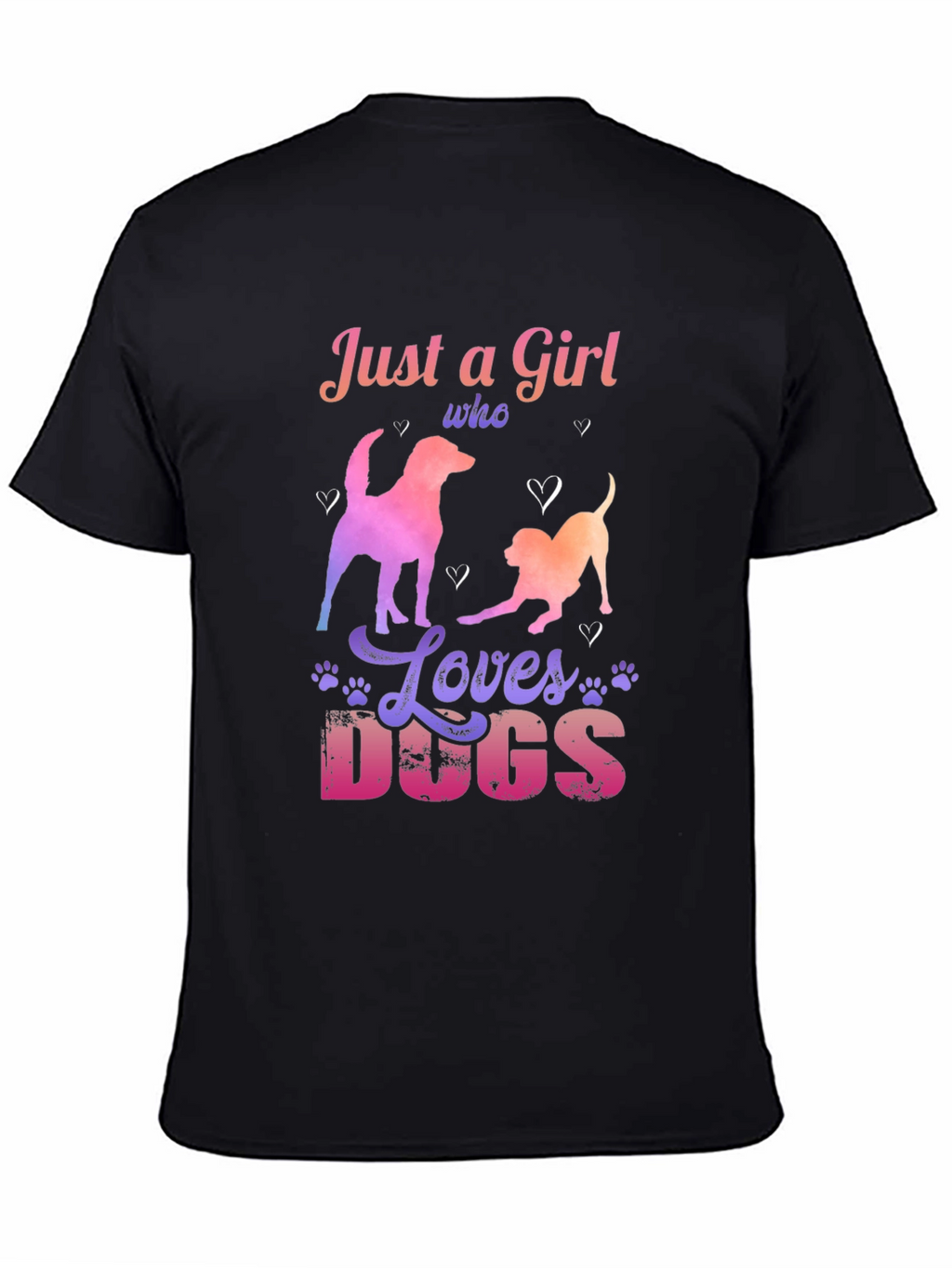 Just a Girl Who Loves Dogs Graphic Tee