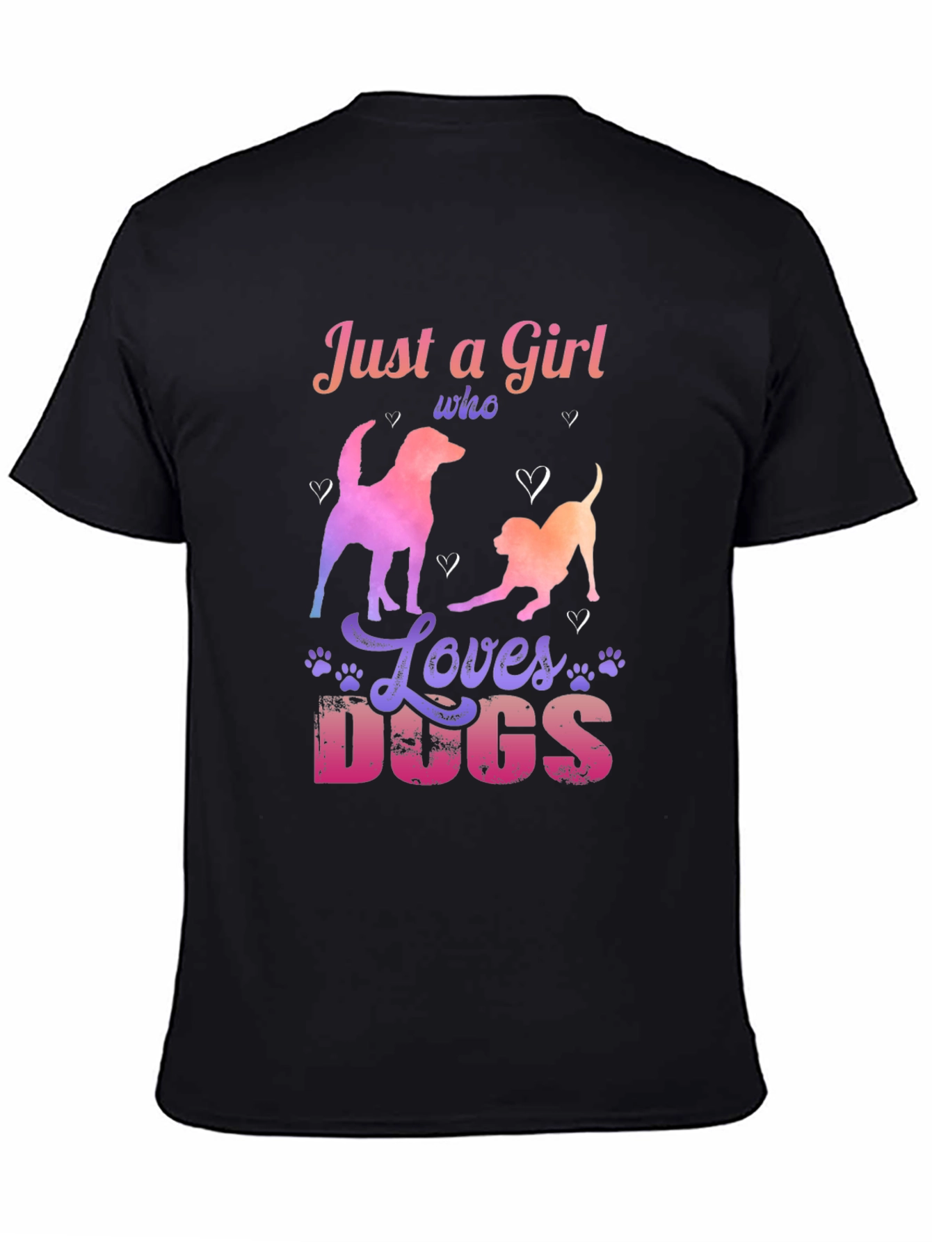 Just a Girl Who Loves Dogs Graphic Tee