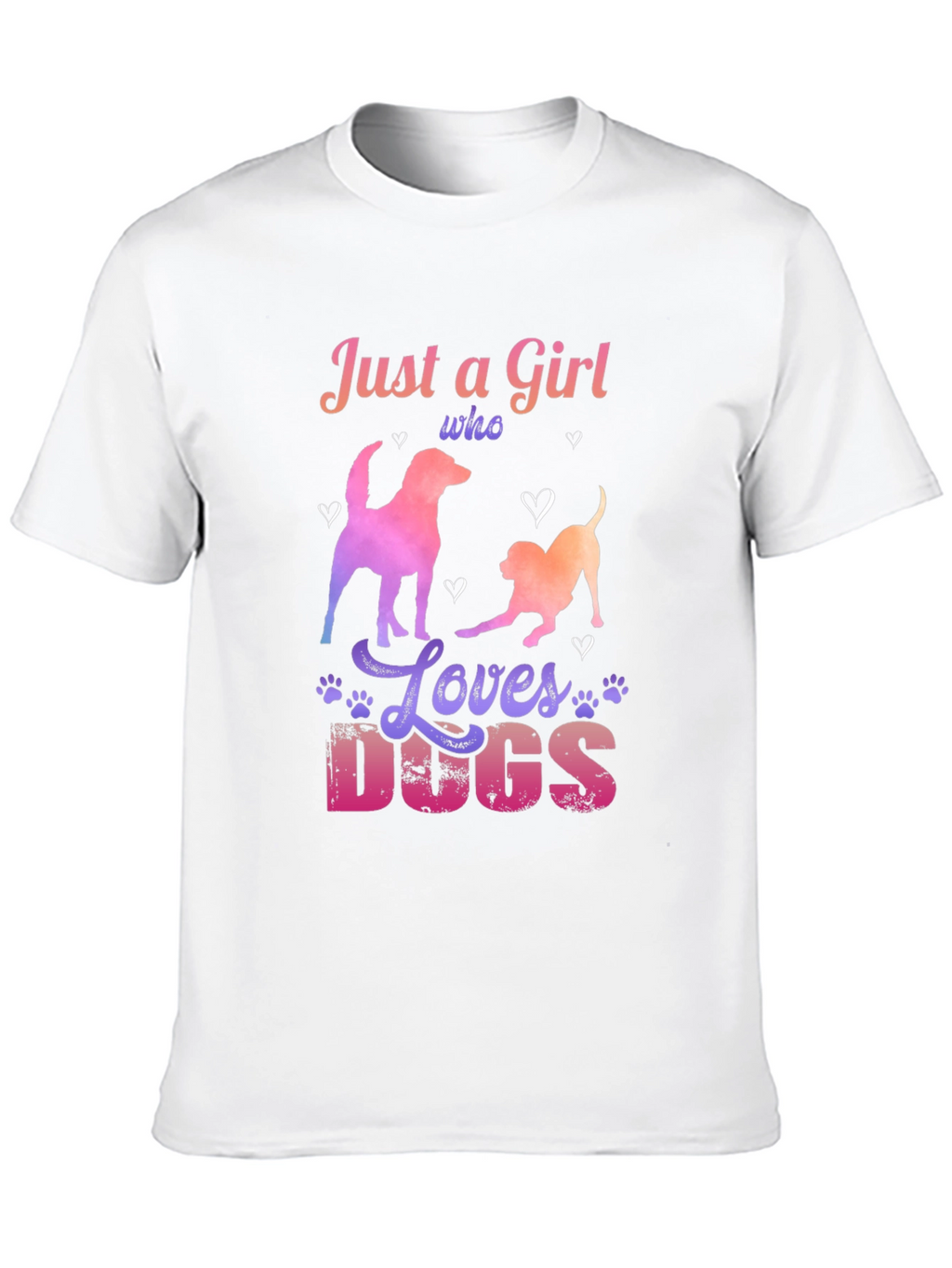 Just a Girl Who Loves Dogs Graphic Tee