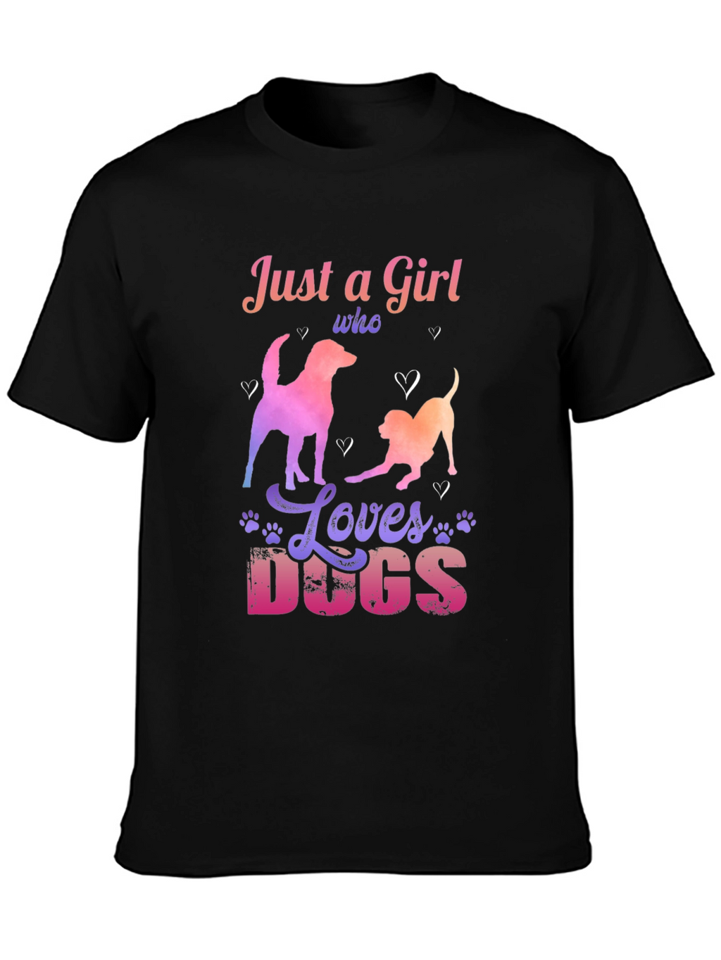 Just a Girl Who Loves Dogs Graphic Tee