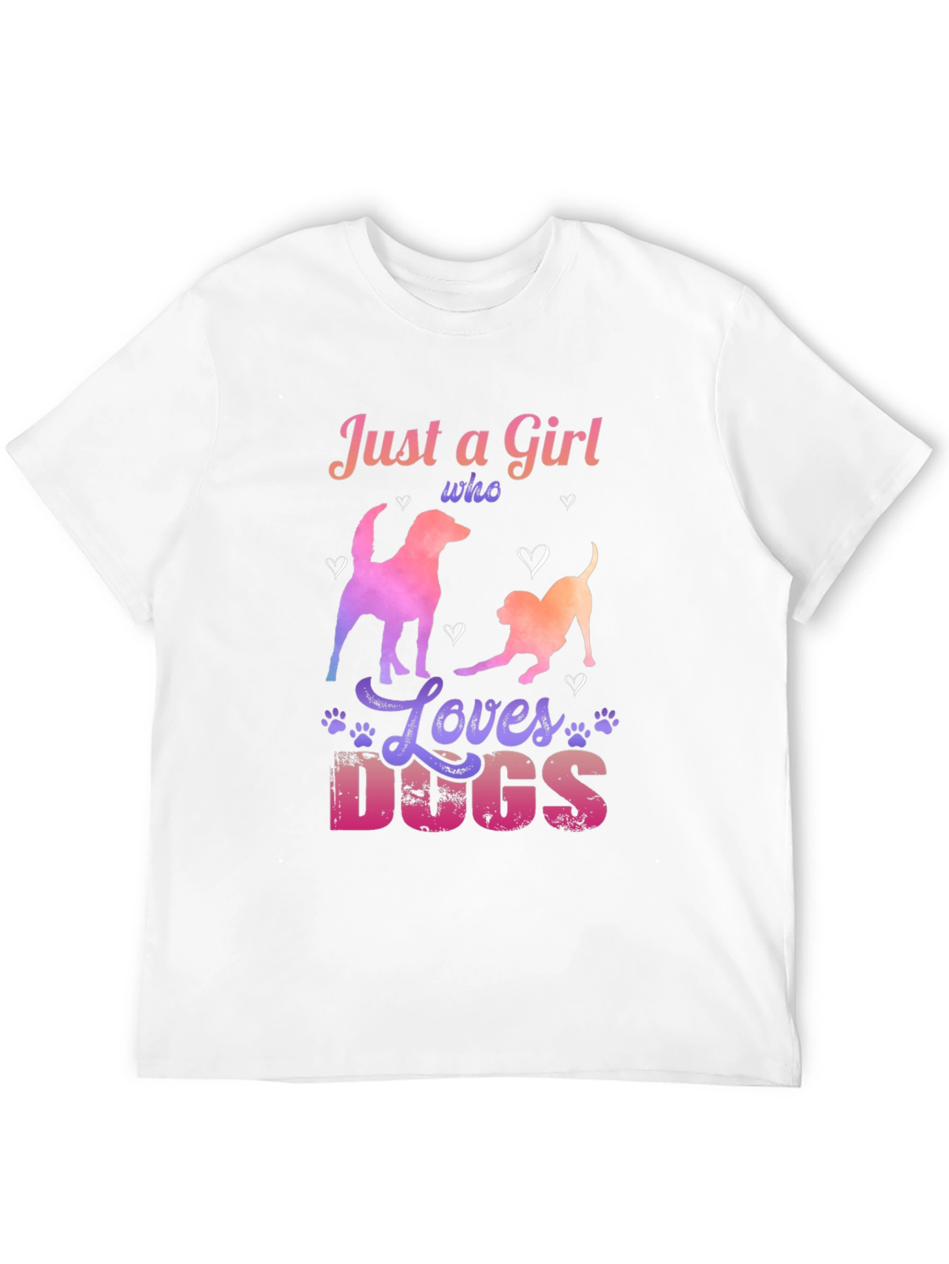 Just a Girl Who Loves Dogs Graphic Tee