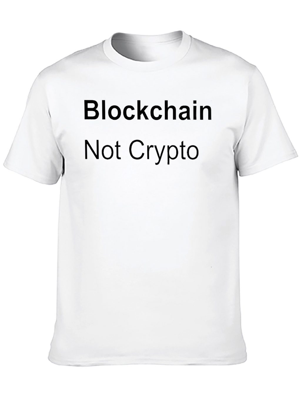 Blockchain Not Crypto Black T-Shirt