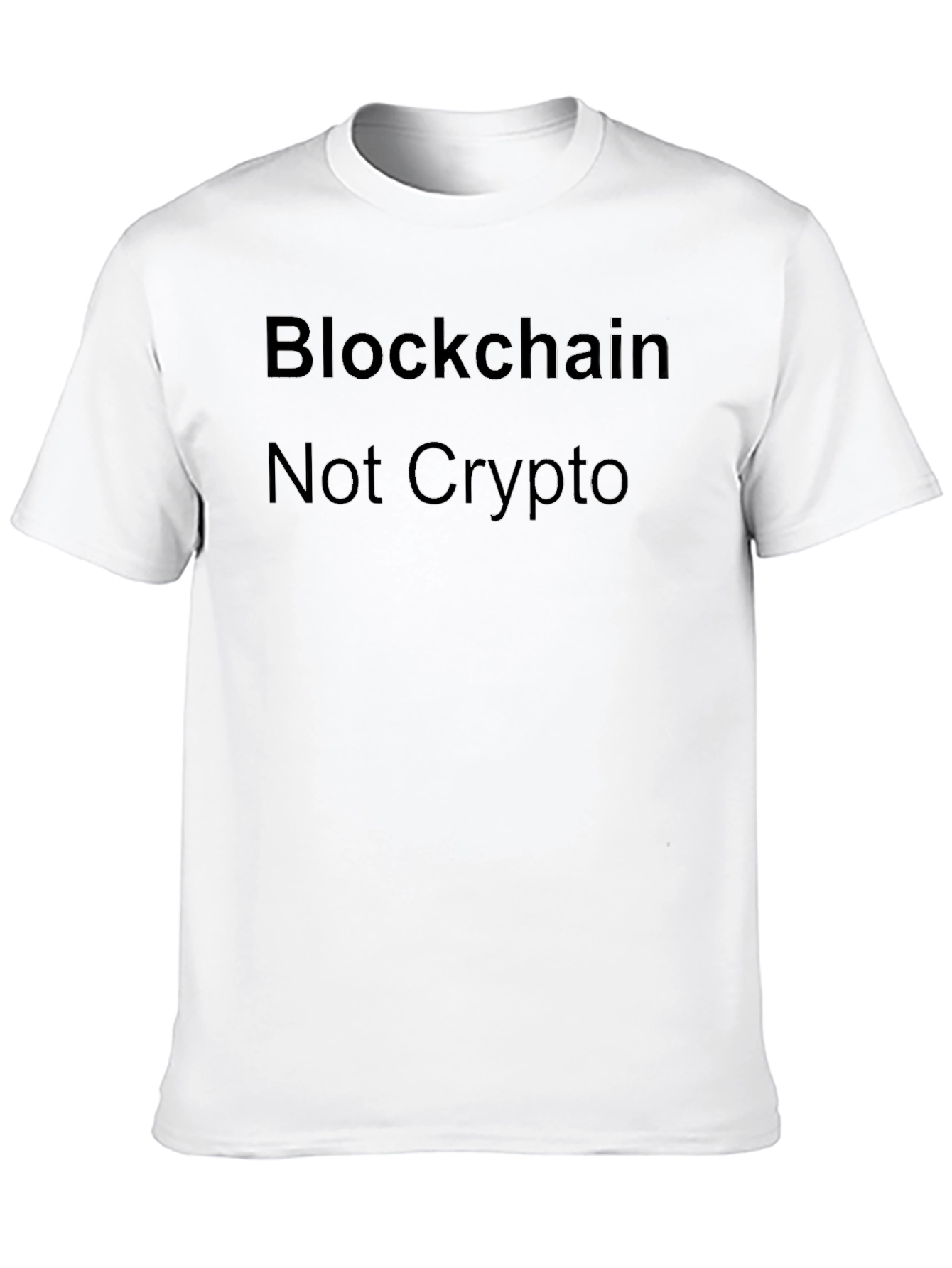 Blockchain Not Crypto Black T-Shirt