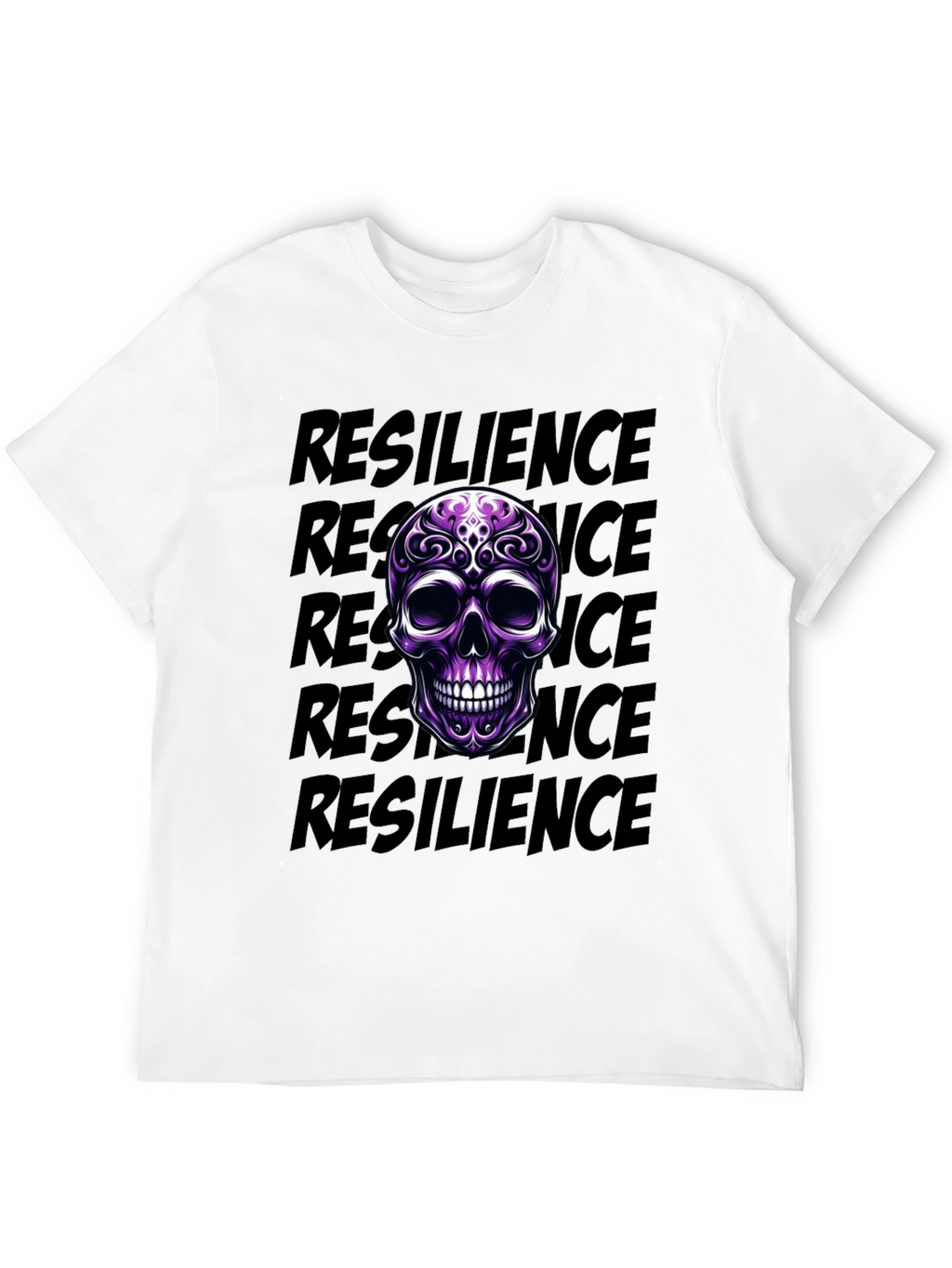 Resilience Skull Graphic T-Shirt