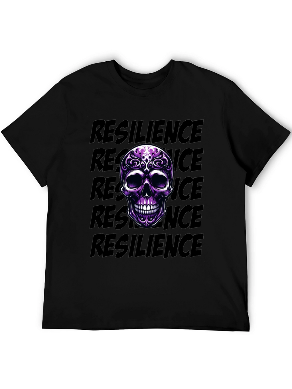 Resilience Skull Graphic T-Shirt