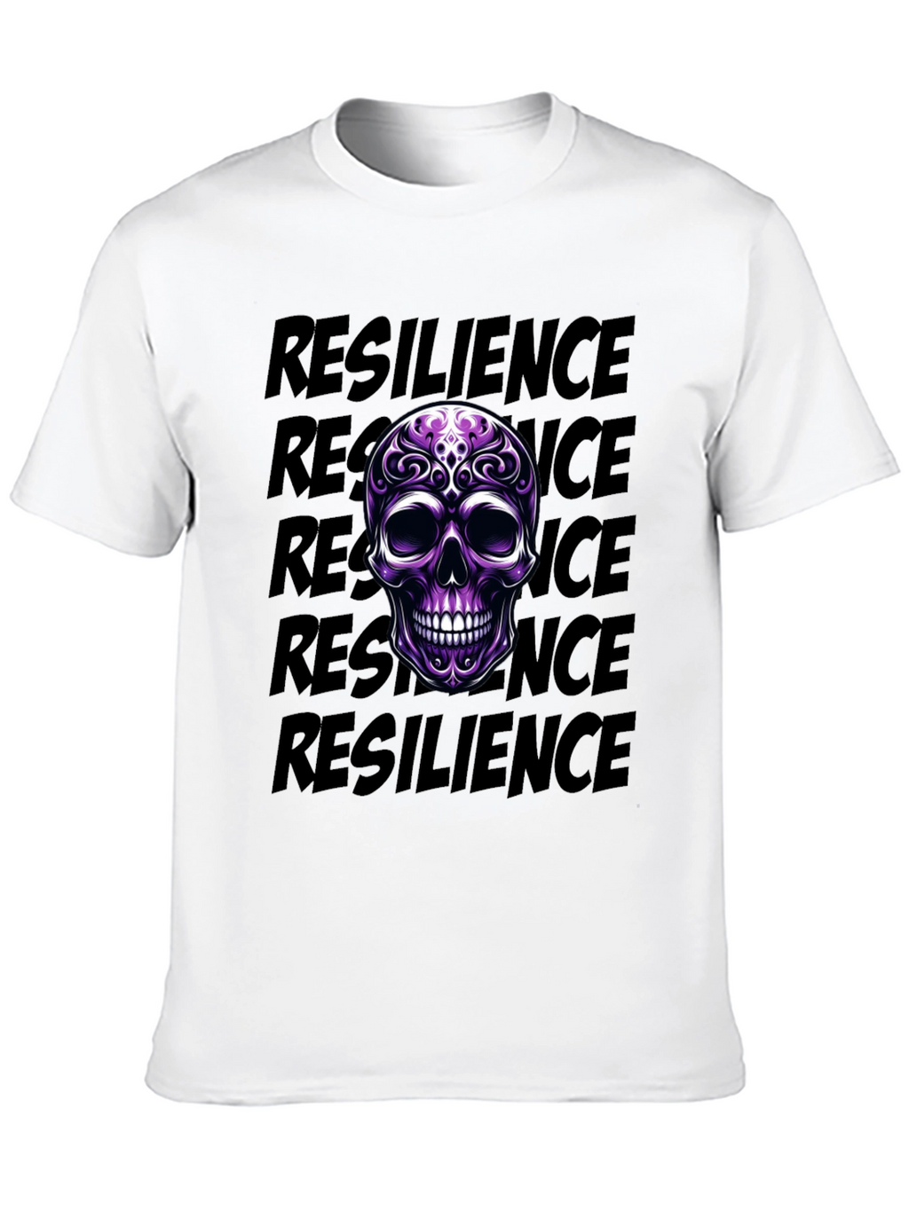 Resilience Skull Graphic T-Shirt