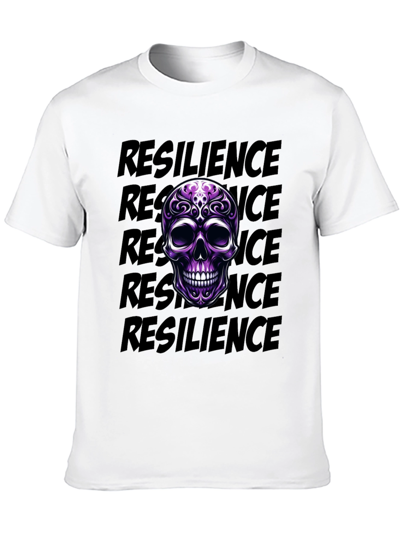 Resilience Skull Graphic T-Shirt