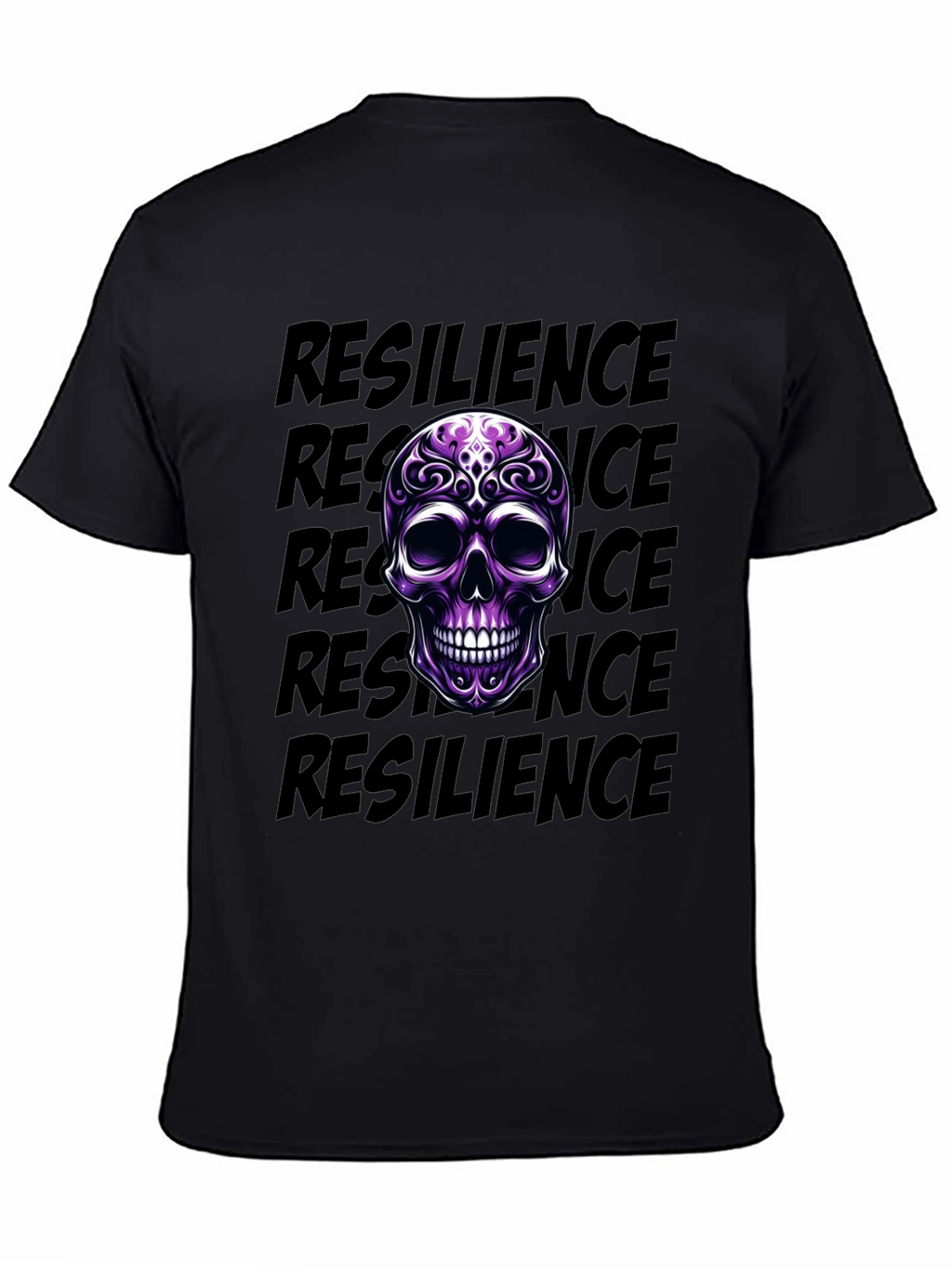 Resilience Skull Graphic T-Shirt