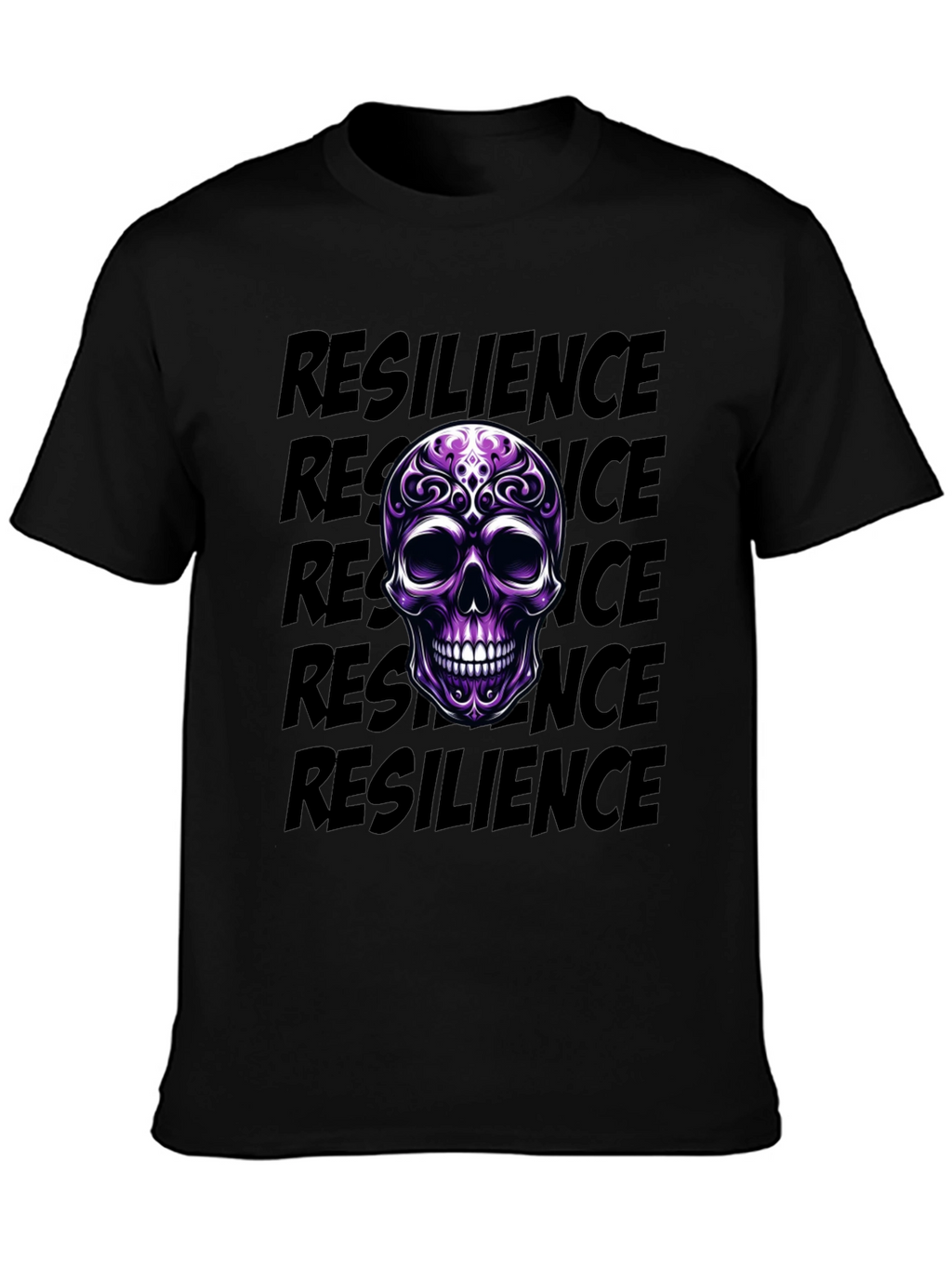 Resilience Skull Graphic T-Shirt
