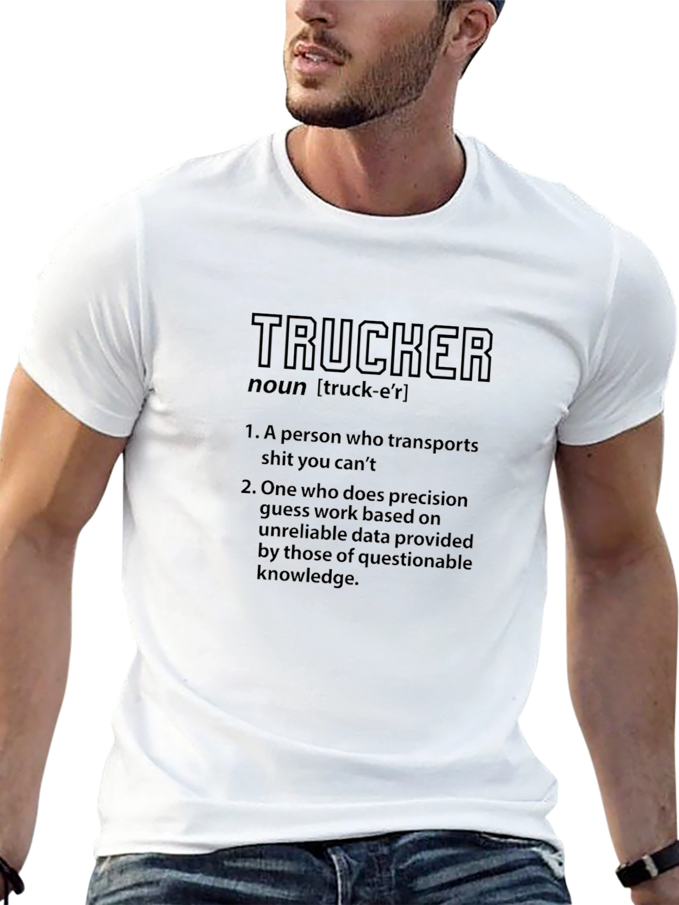 Trucker Definition Graphic Tee - Black