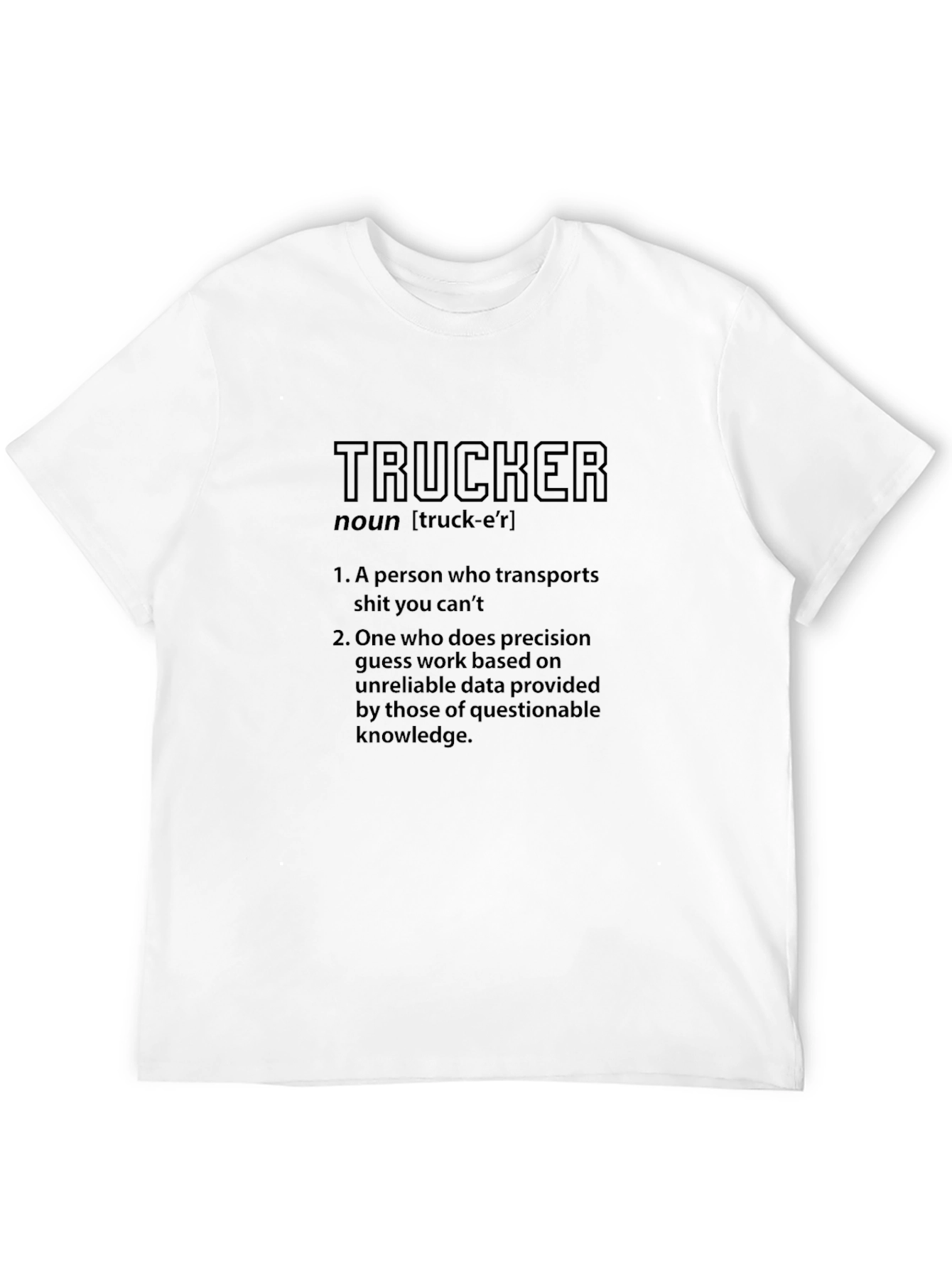 Trucker Definition Graphic Tee - Black