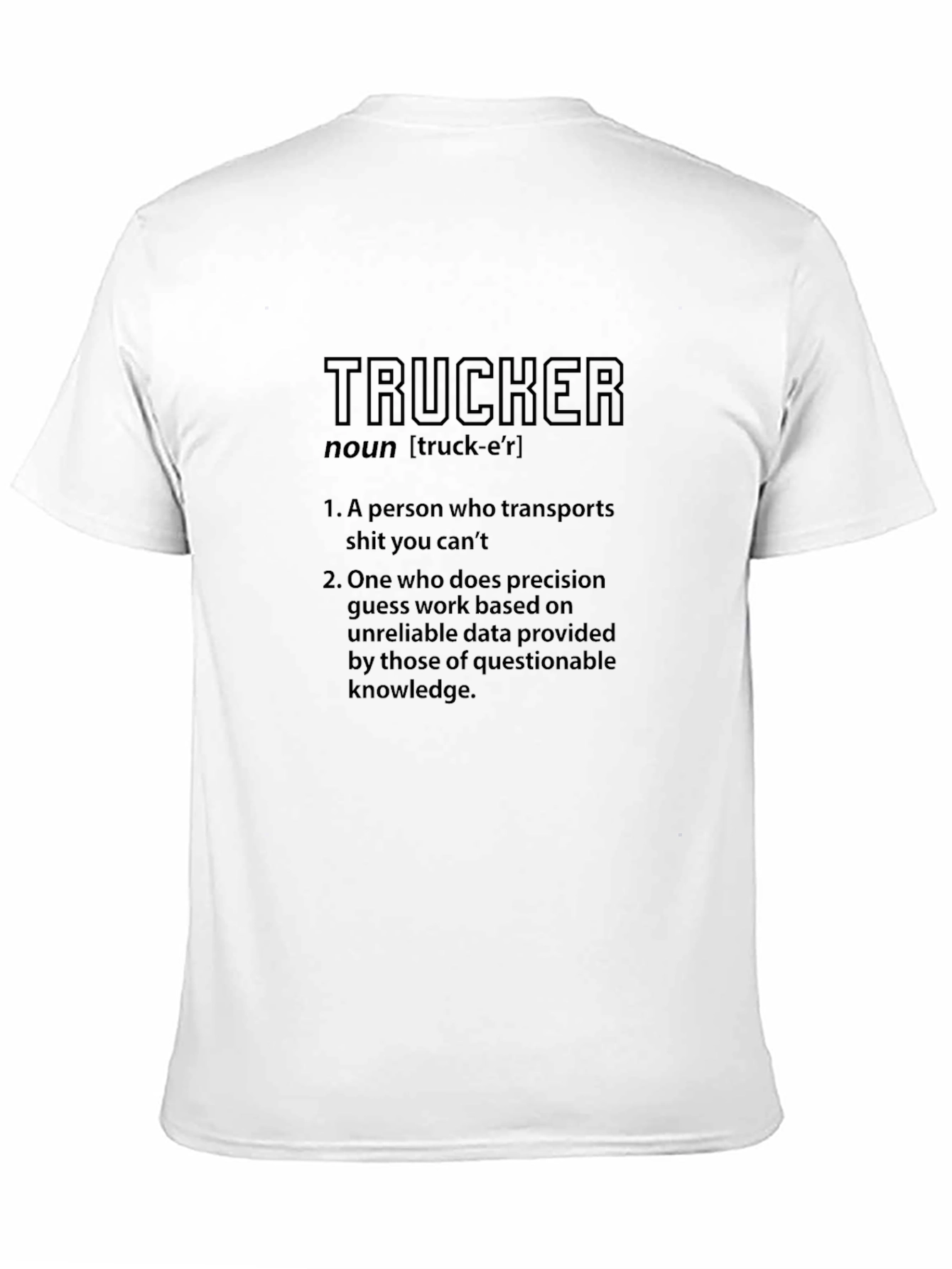 Trucker Definition Graphic Tee - Black
