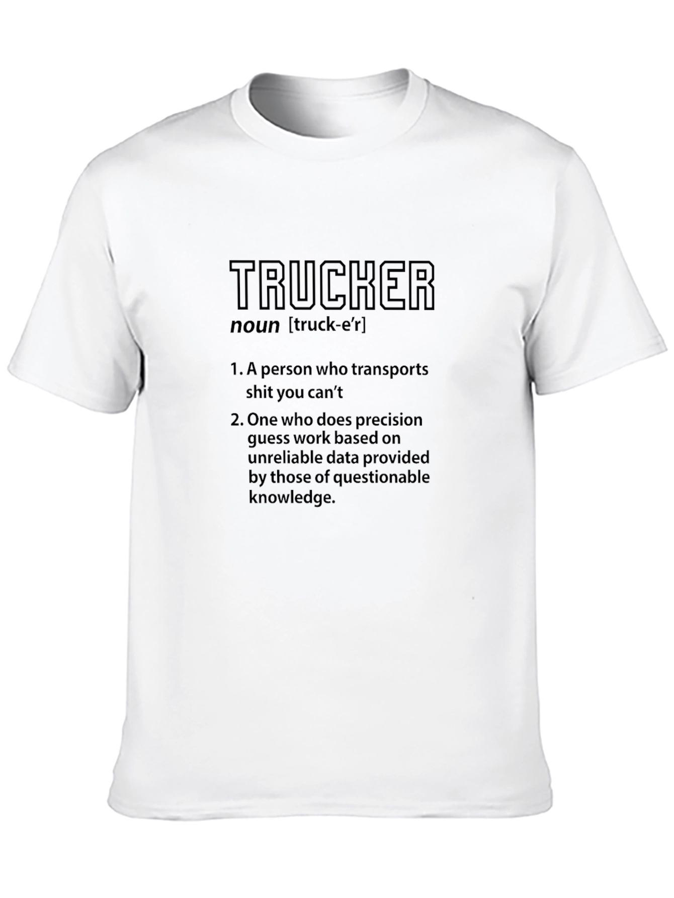 Trucker Definition Graphic Tee - Black
