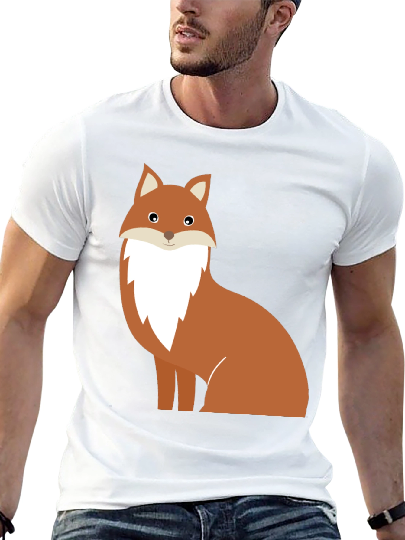 Fox Graphic Tee - Unisex Black T-Shirt