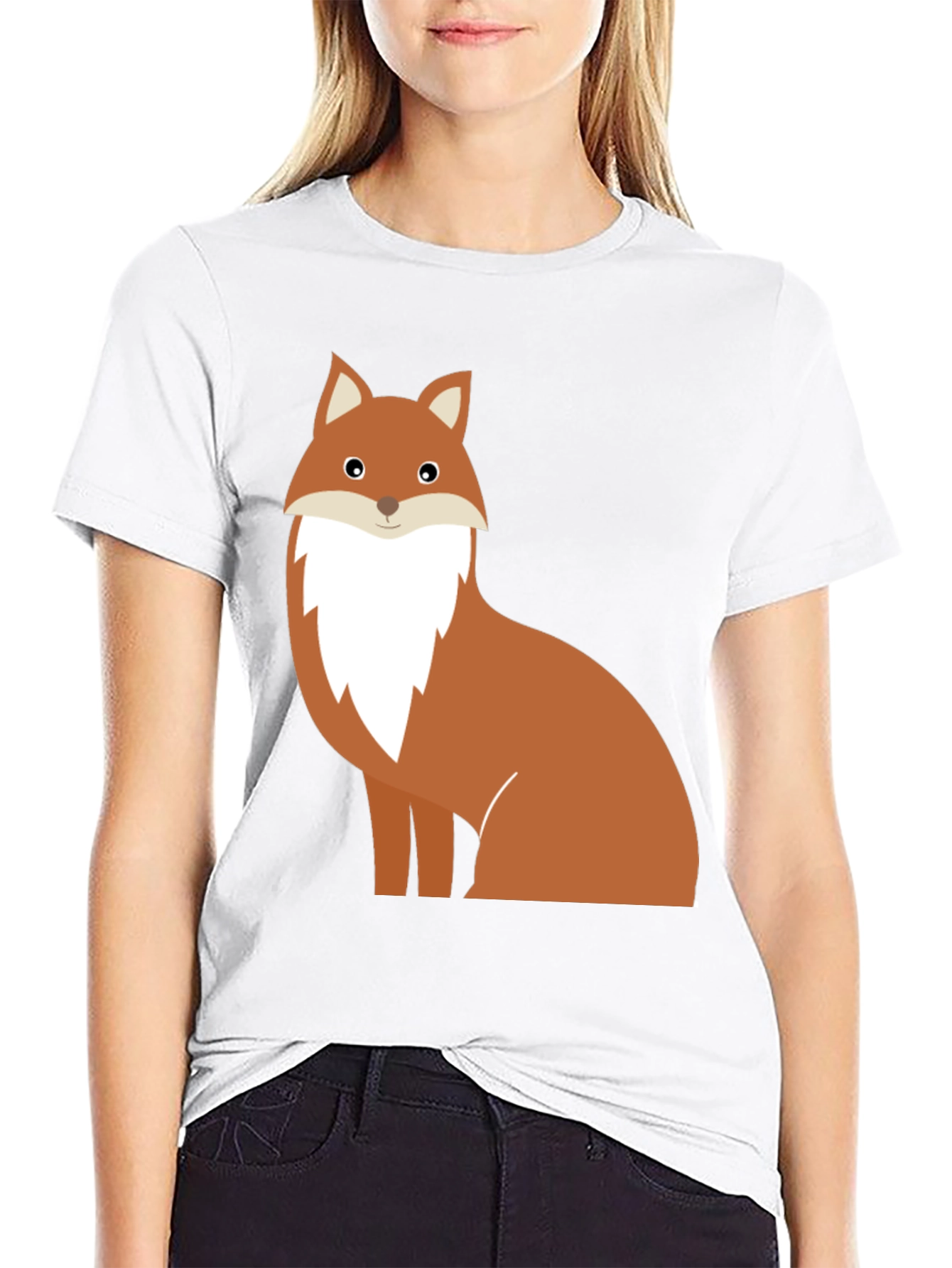 Fox Graphic Tee - Unisex Black T-Shirt