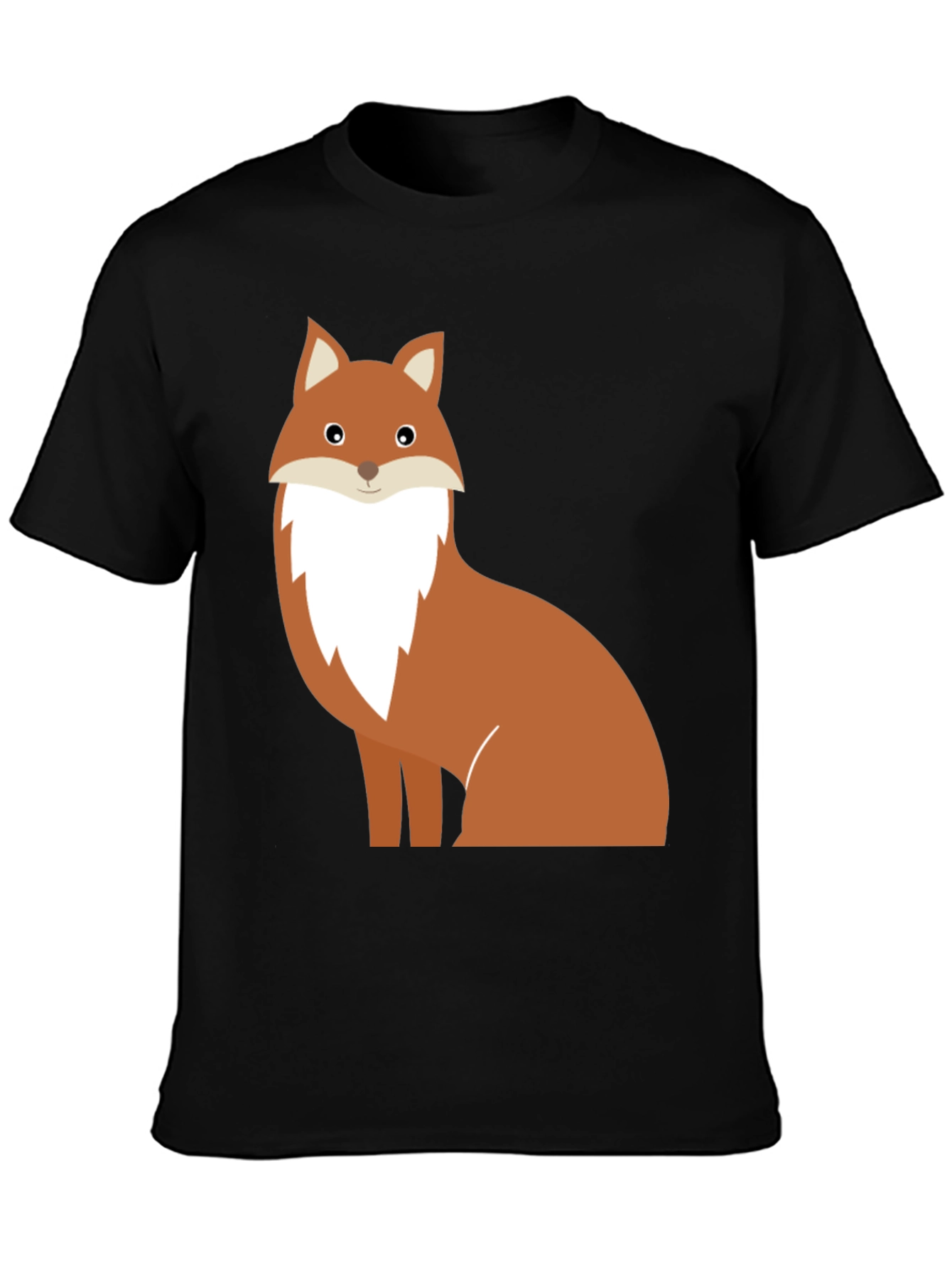Fox Graphic Tee - Unisex Black T-Shirt