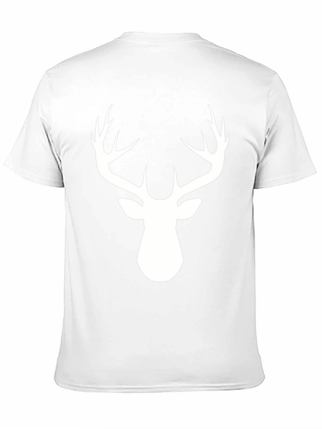 Deer Antler Graphic Tee - Black Cotton Blend