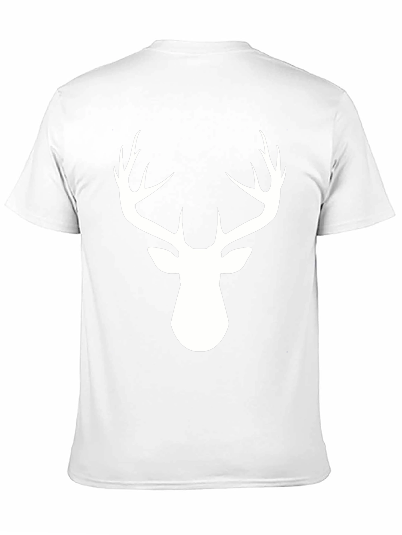 Deer Antler Graphic Tee - Black Cotton Blend