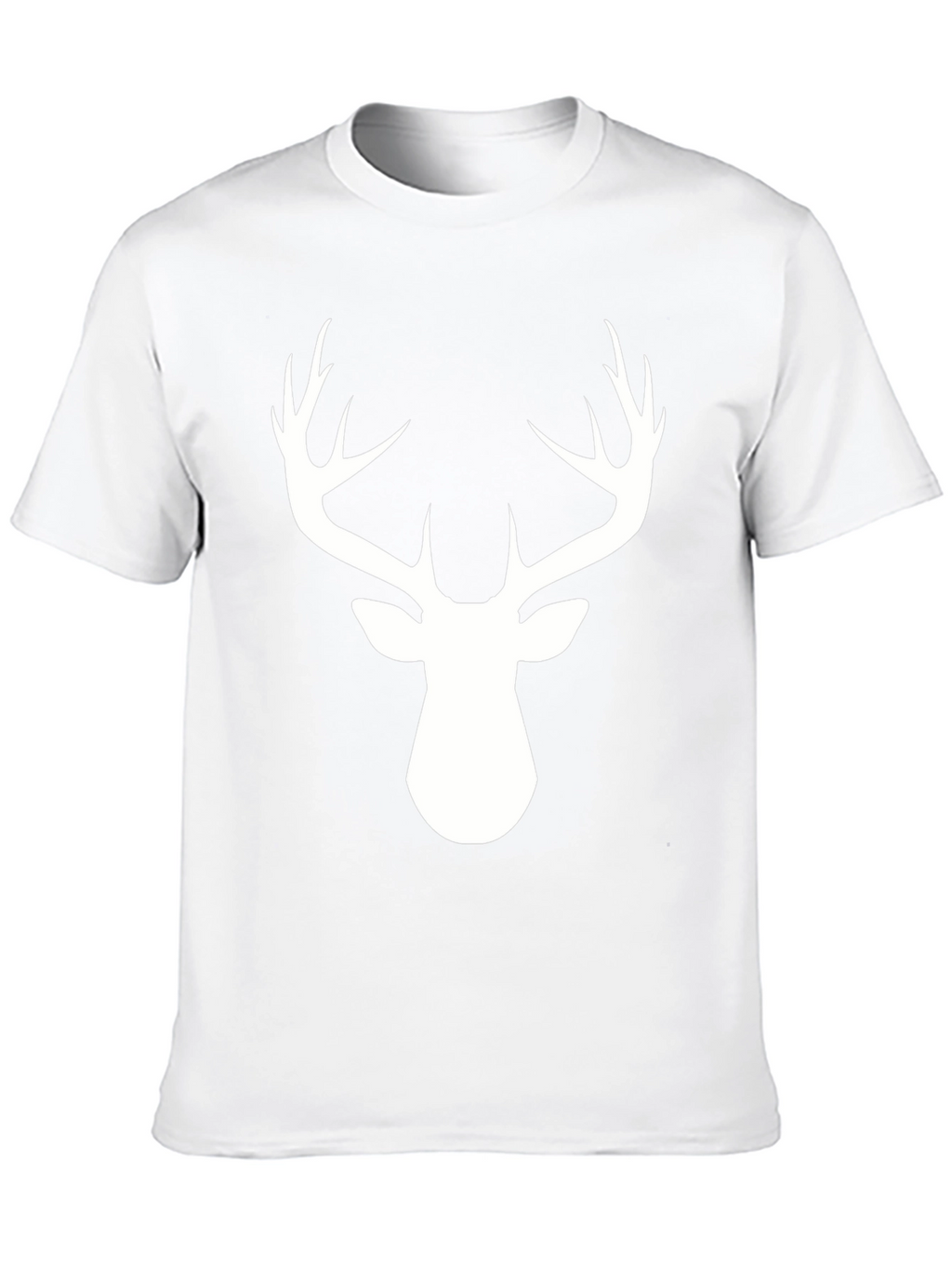 Deer Antler Graphic Tee - Black Cotton Blend