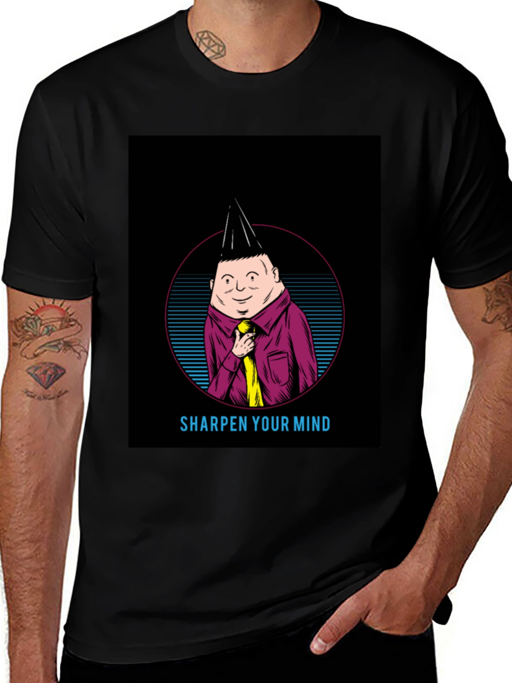 Sharpen Your Mind T-Shirt - Unique Graphic Tee