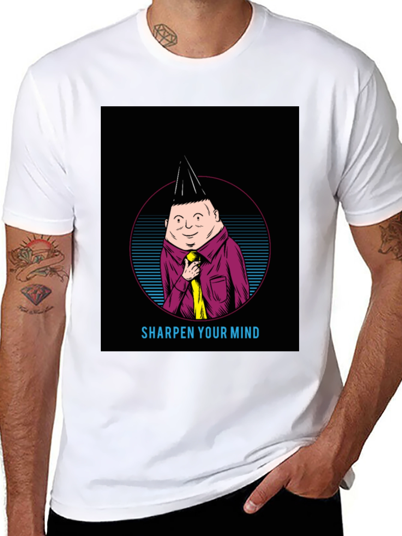 Sharpen Your Mind T-Shirt - Unique Graphic Tee