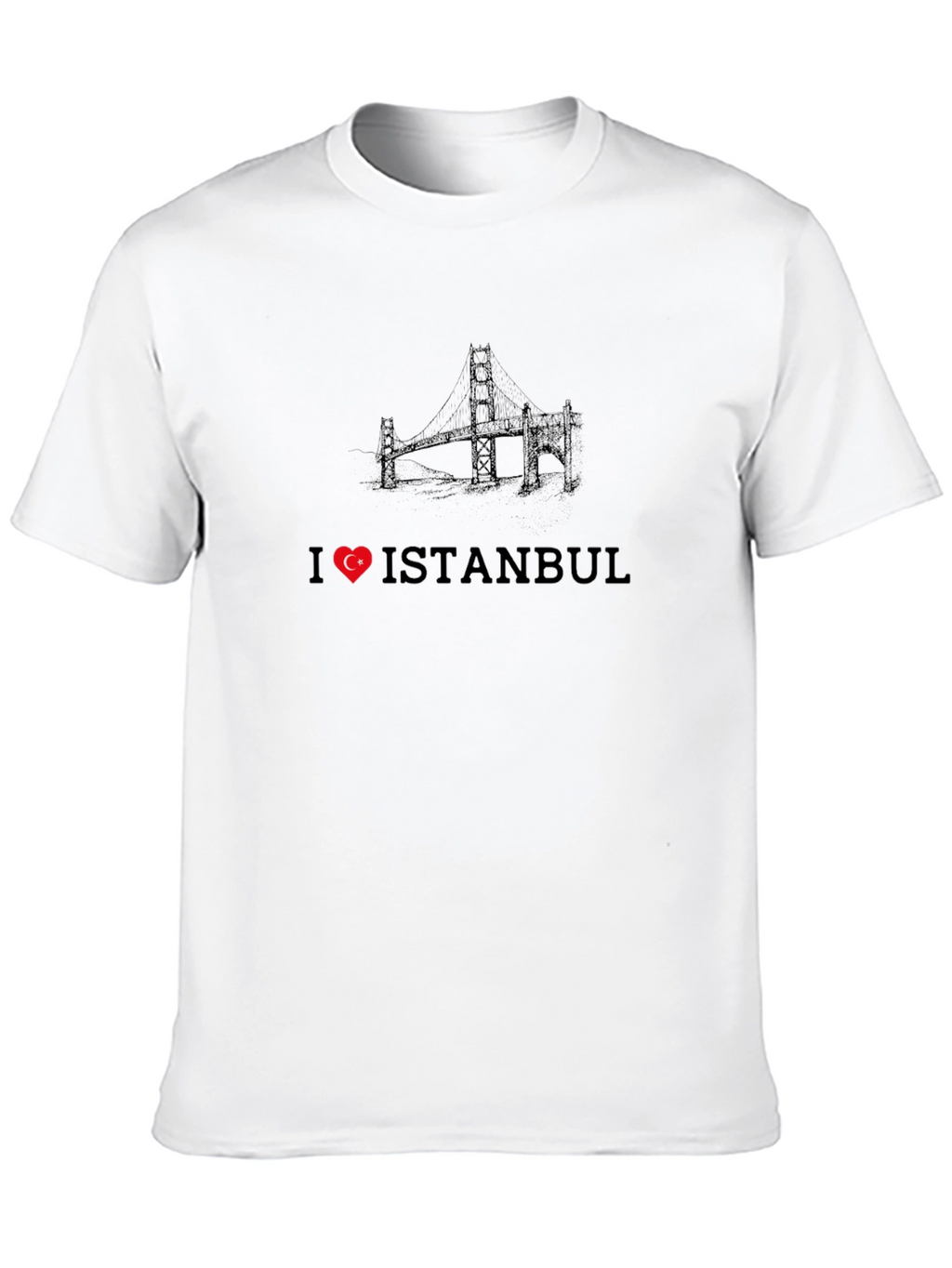 I Love Istanbul Black Graphic Tee