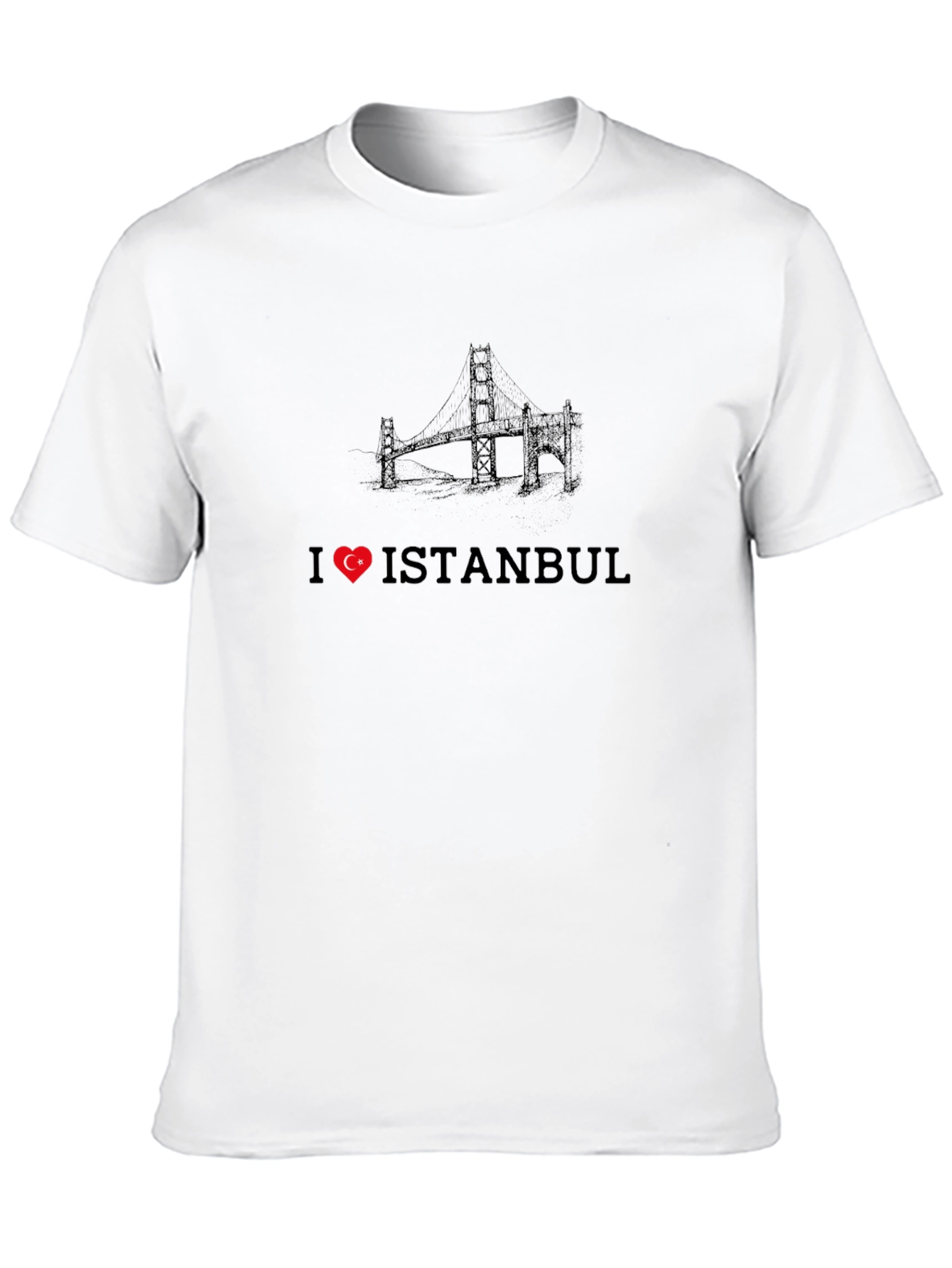 I Love Istanbul Black Graphic Tee