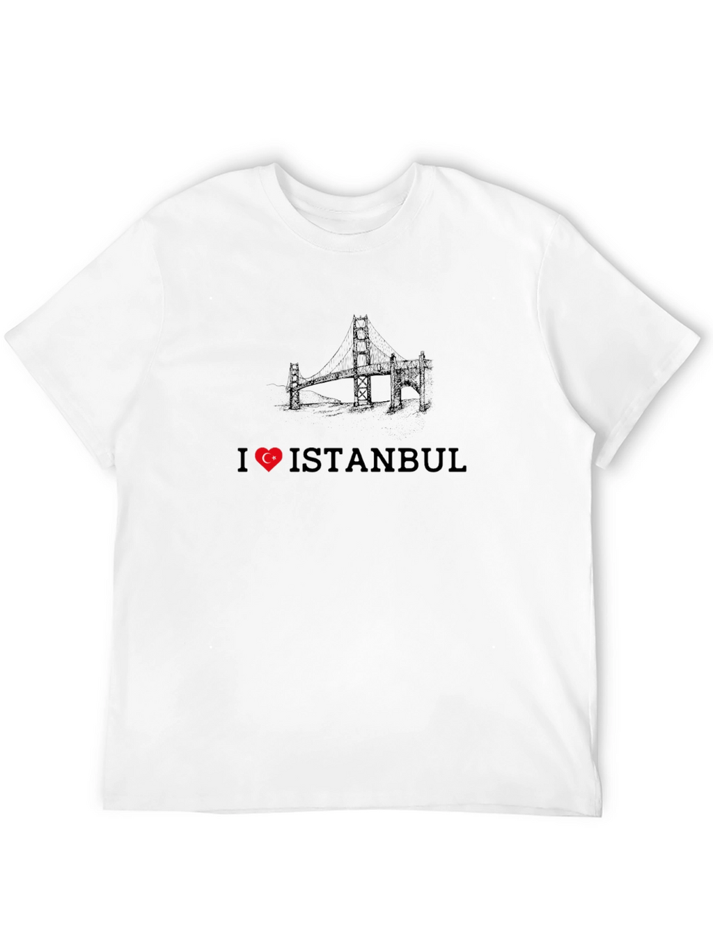 I Love Istanbul Black Graphic Tee