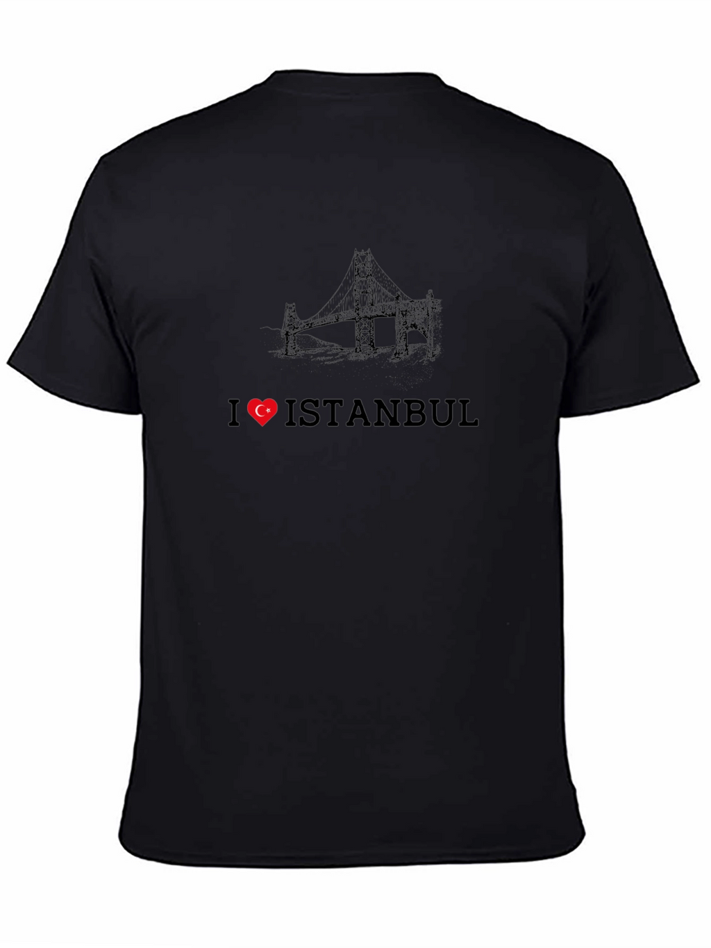 I Love Istanbul Black Graphic Tee