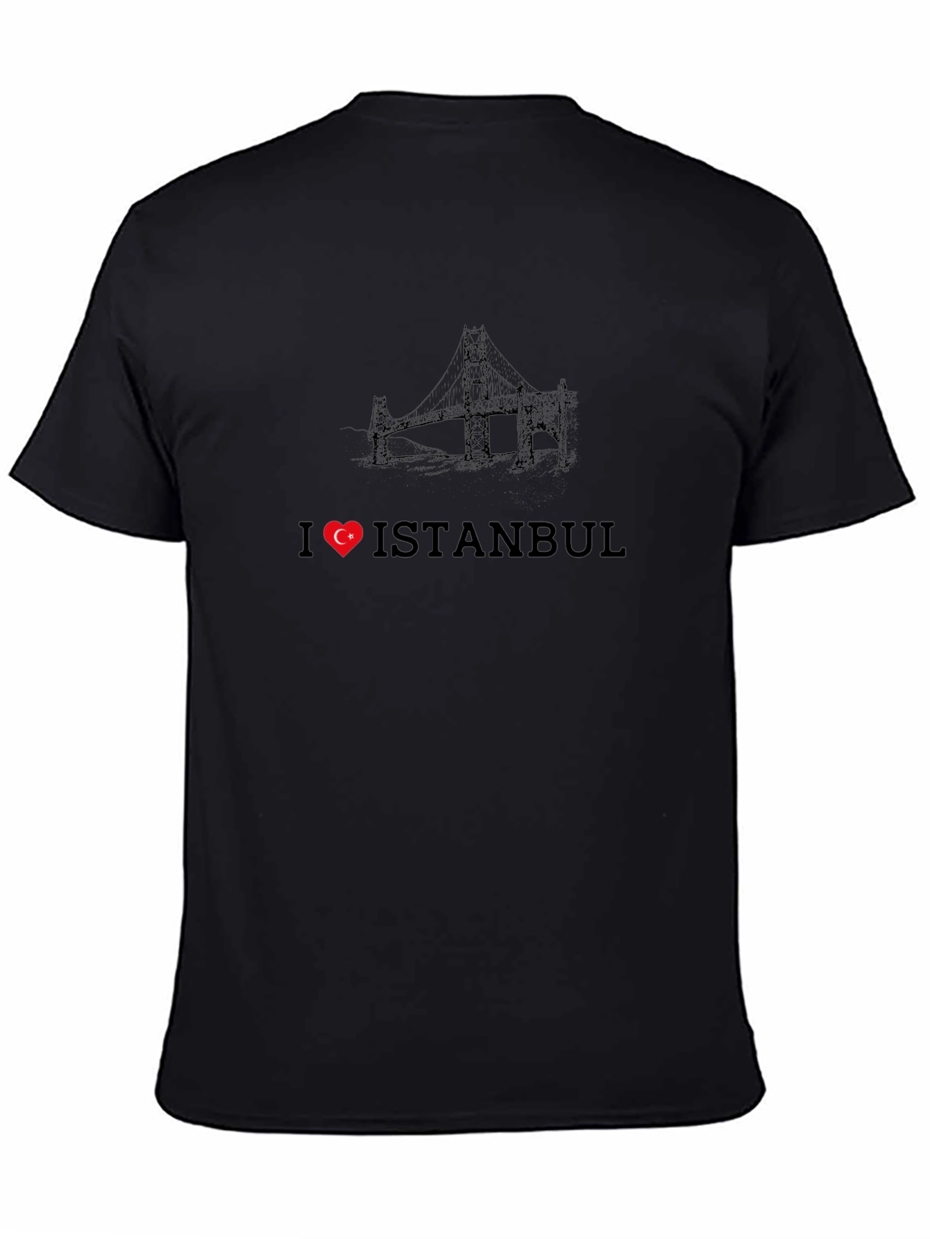 I Love Istanbul Black Graphic Tee