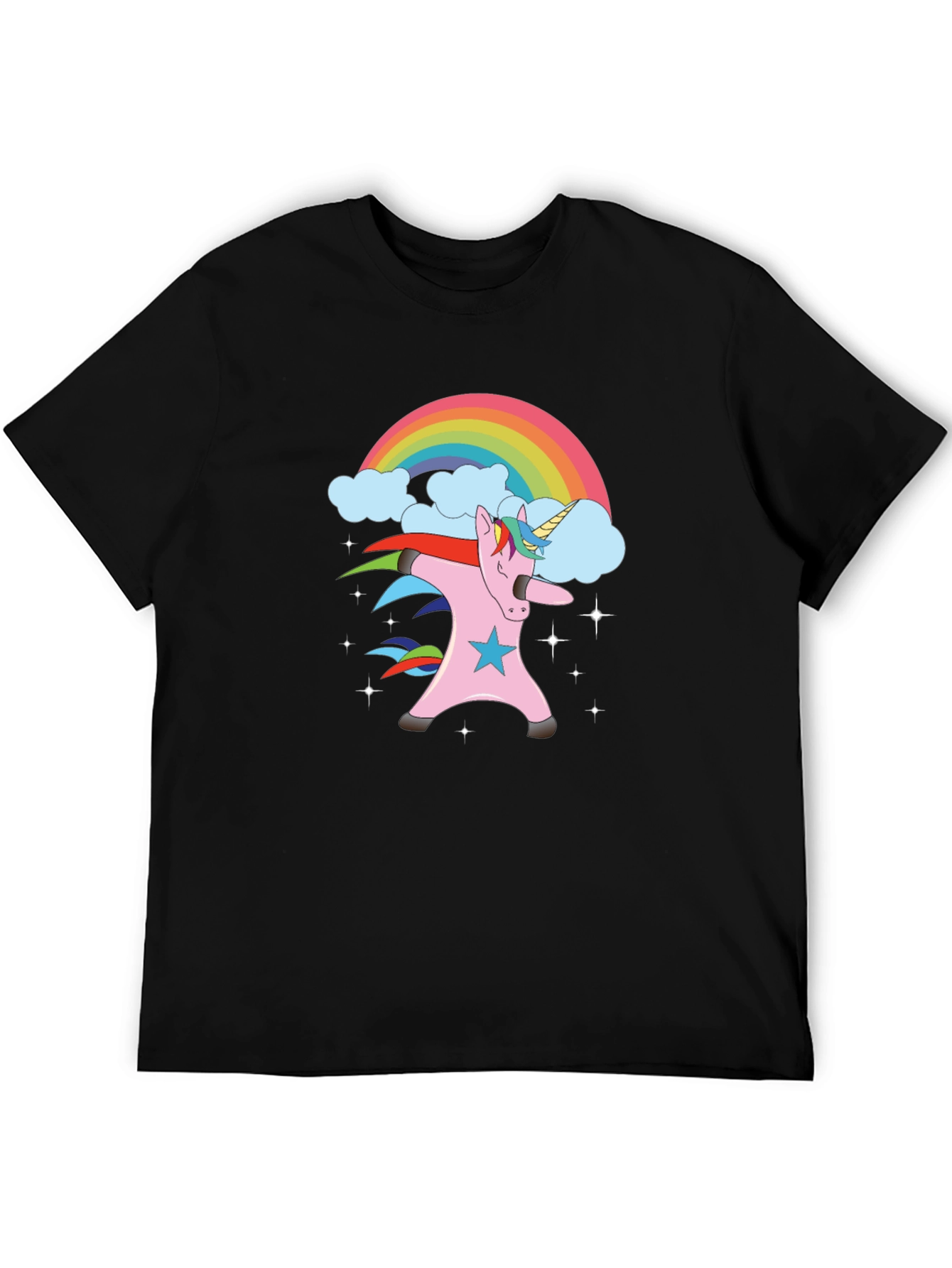 Unicorn Dabbing Rainbow T-Shirt | Trendy Graphic Tee