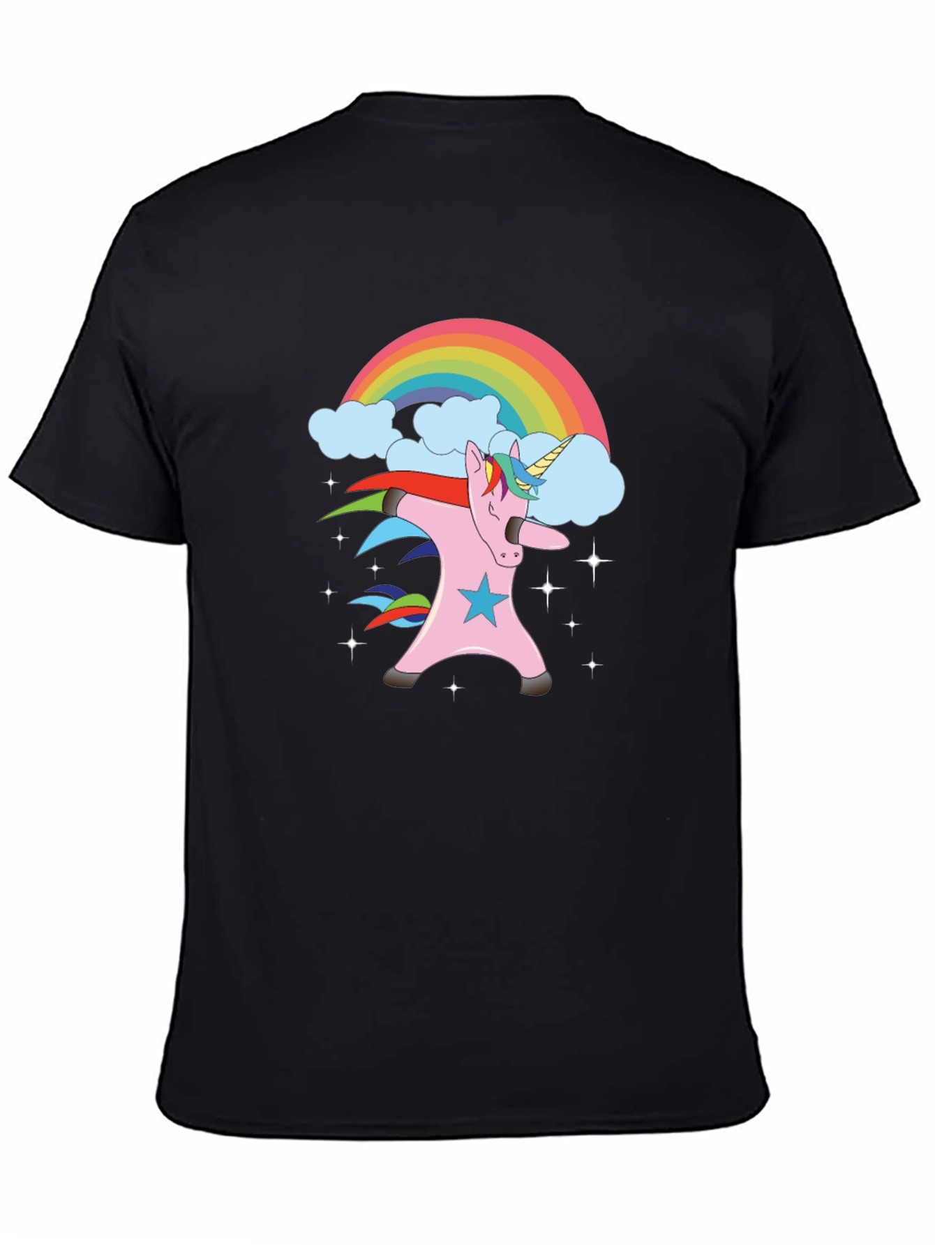 Unicorn Dabbing Rainbow T-Shirt | Trendy Graphic Tee