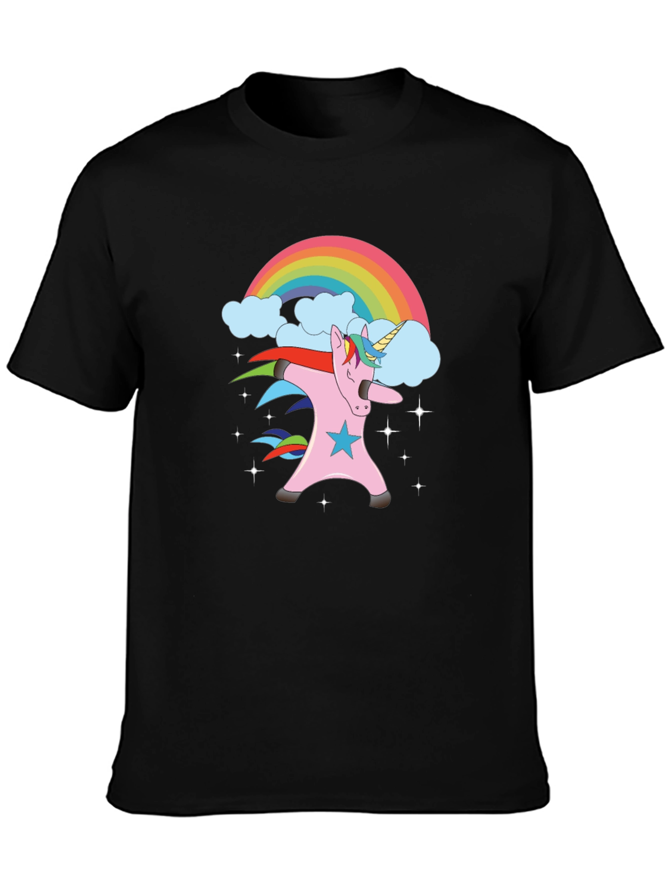 Unicorn Dabbing Rainbow T-Shirt | Trendy Graphic Tee