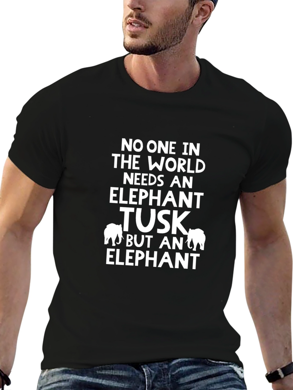 Elephant Tusk Awareness Graphic Tee
