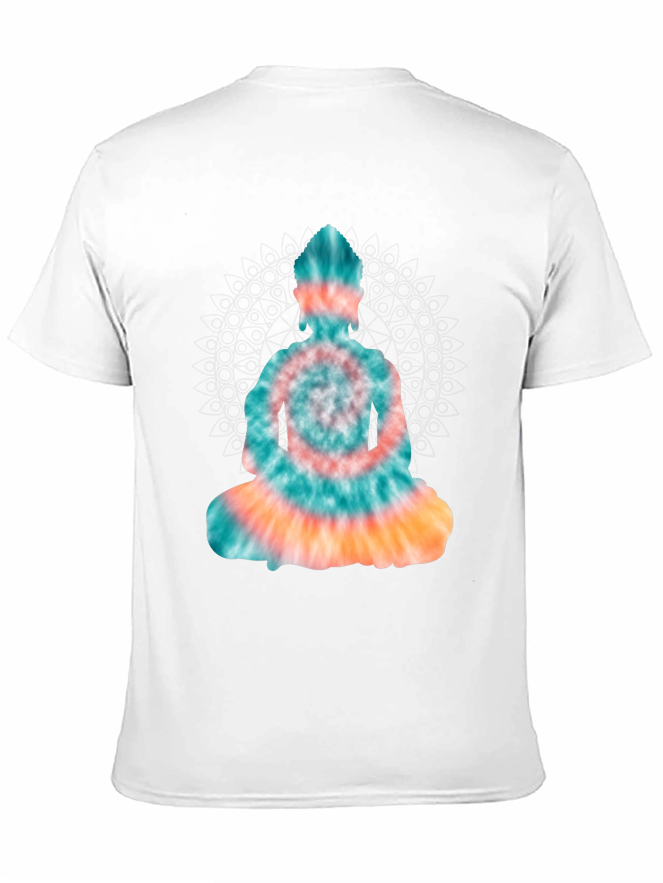 Tie Dye Buddha Graphic Tee - Black