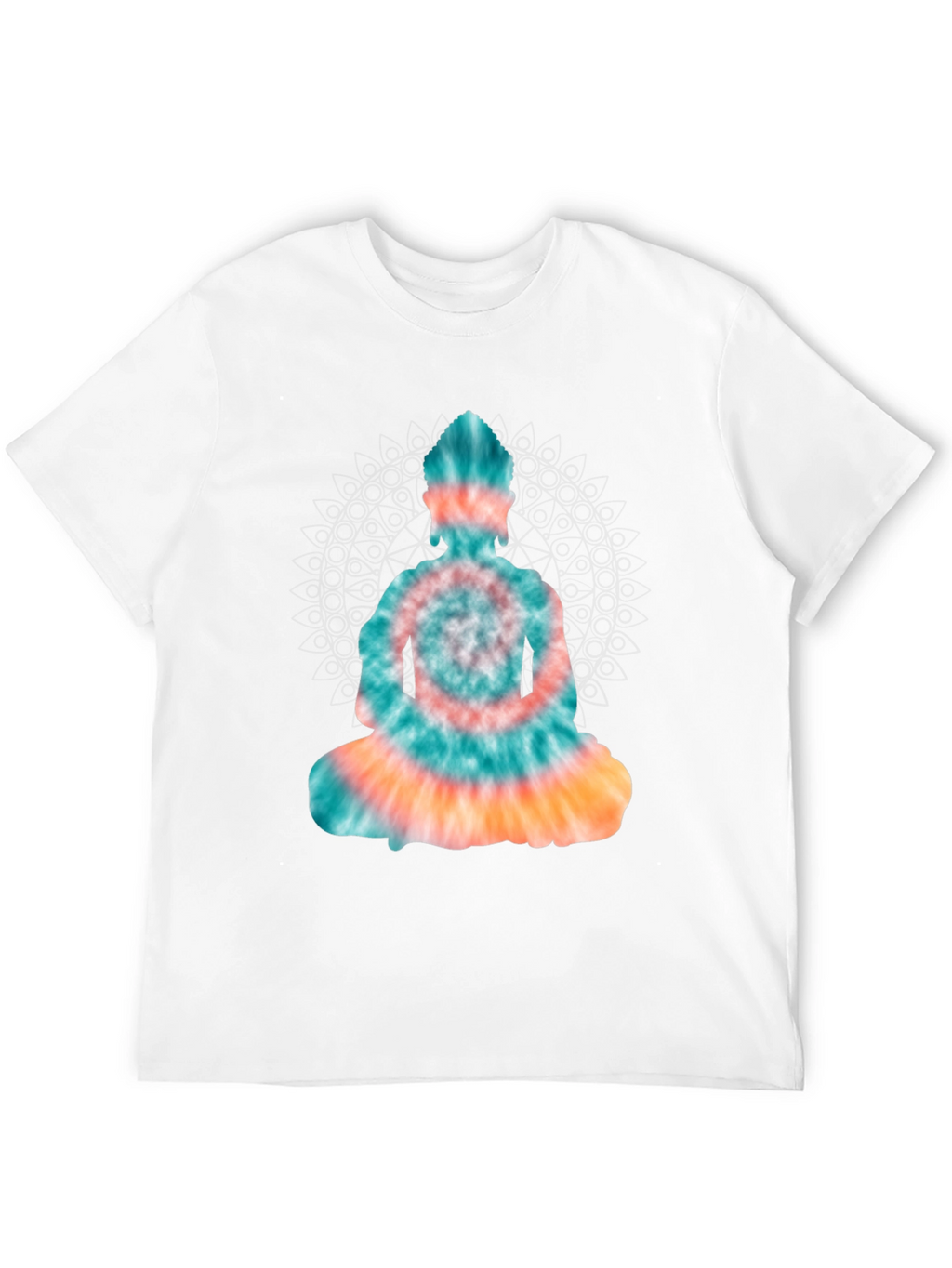 Tie Dye Buddha Graphic Tee - Black