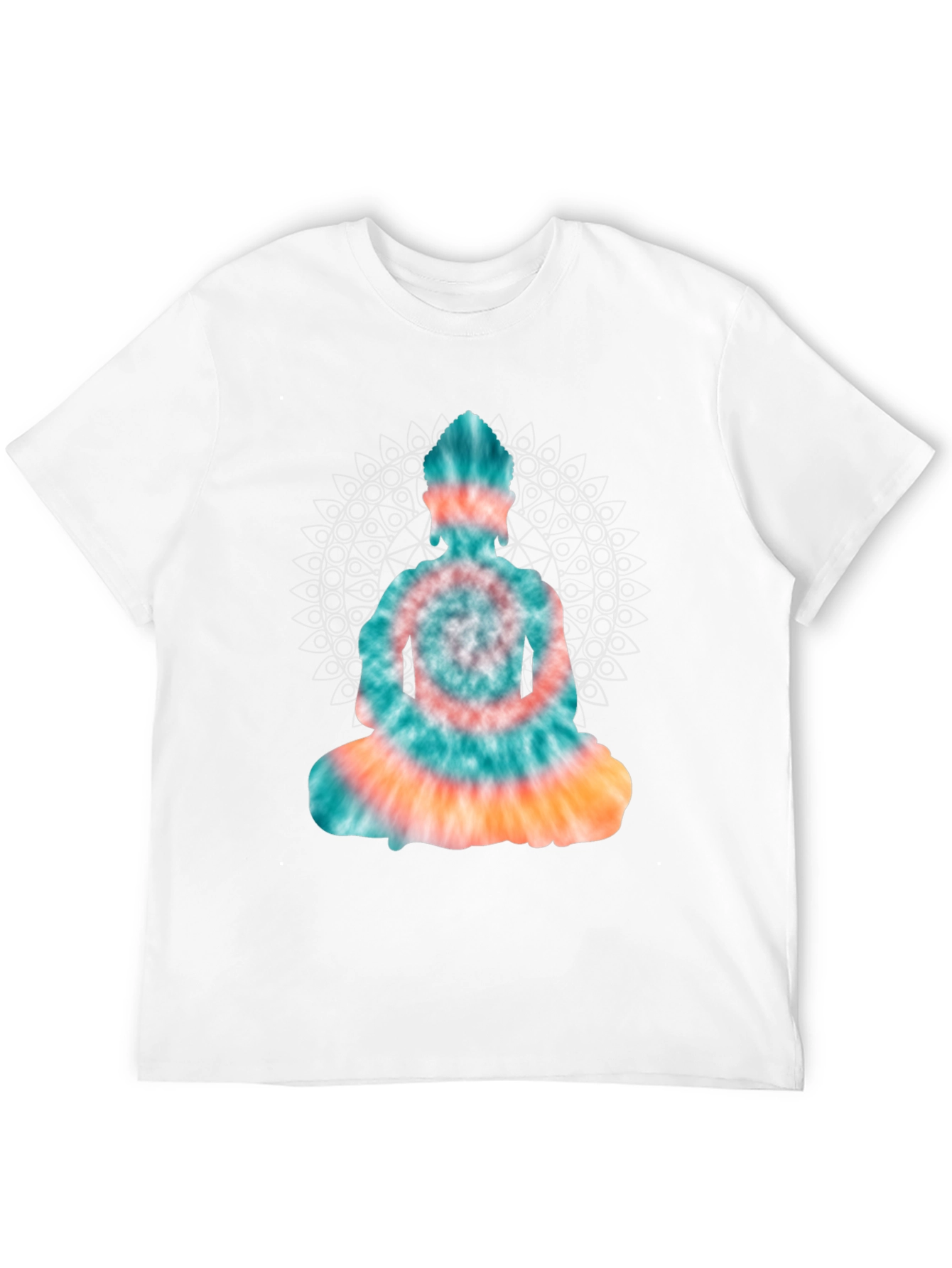 Tie Dye Buddha Graphic Tee - Black