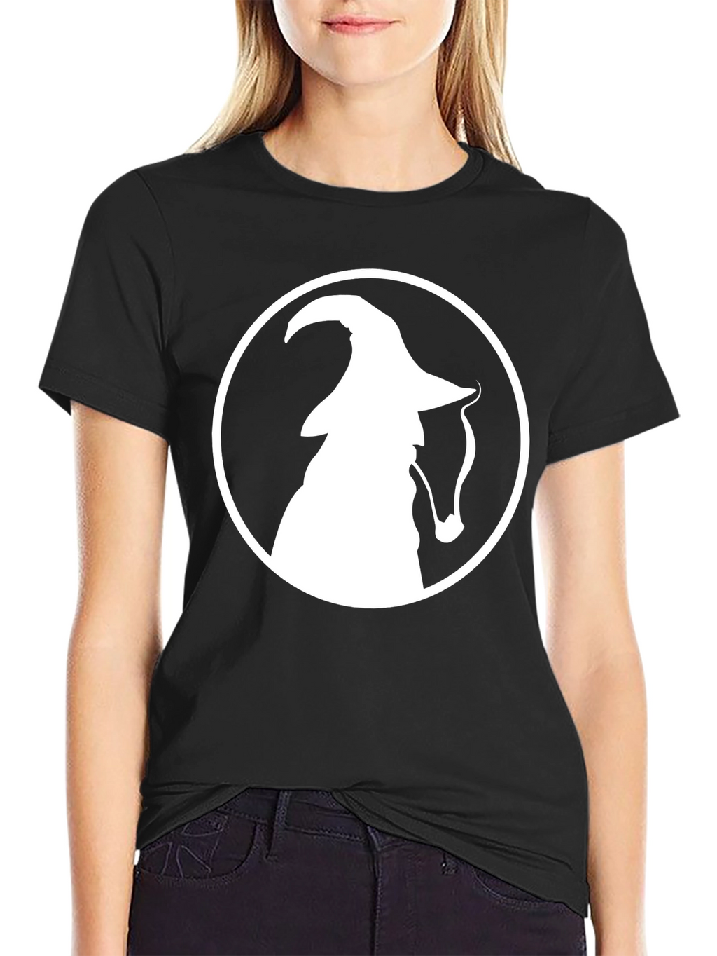 Wizard Silhouette Black T-Shirt